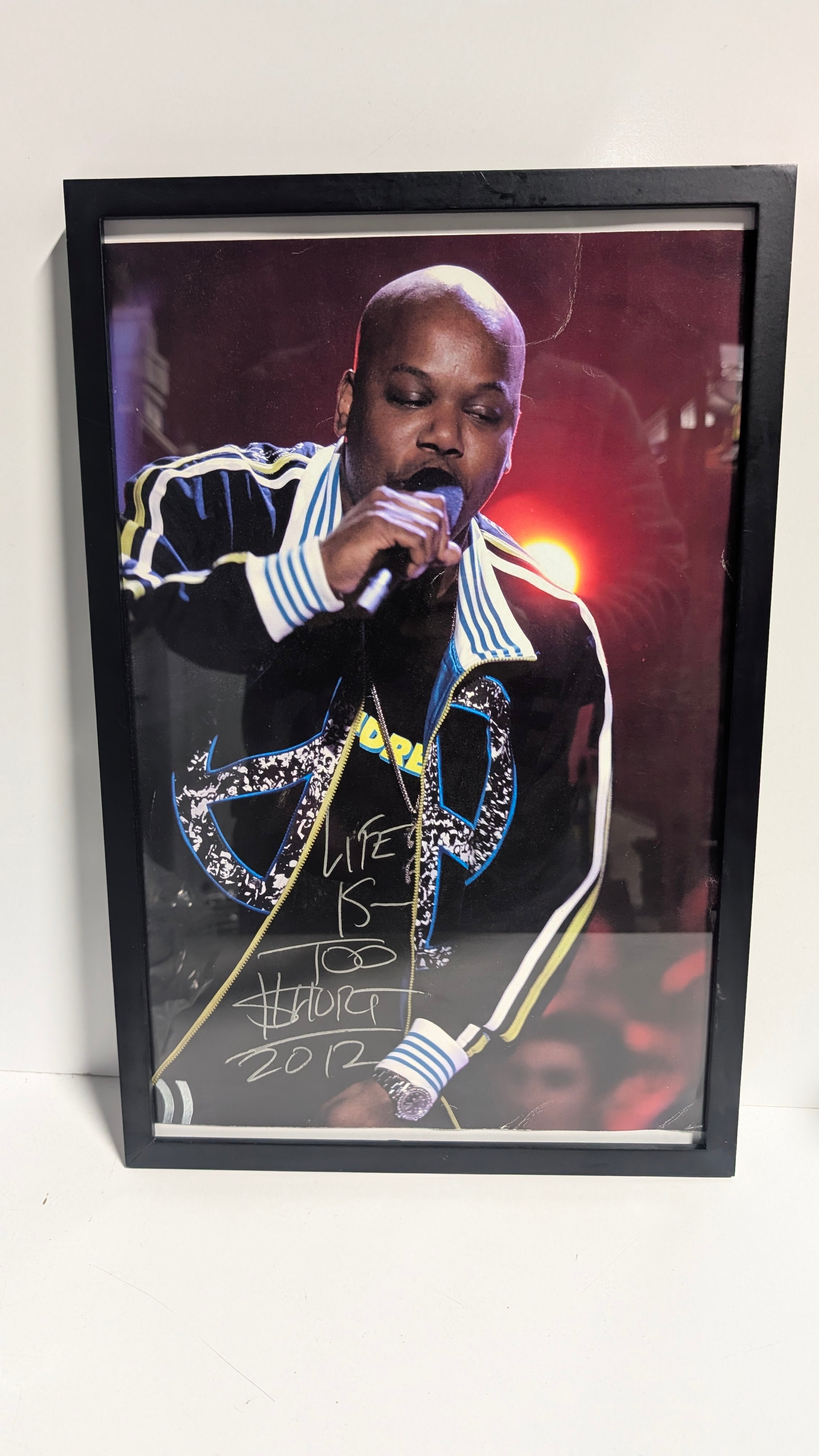 Rare Too Short Signed Framed Concert Photo Collectible Autograph Hip-Hop Music Memorabilia