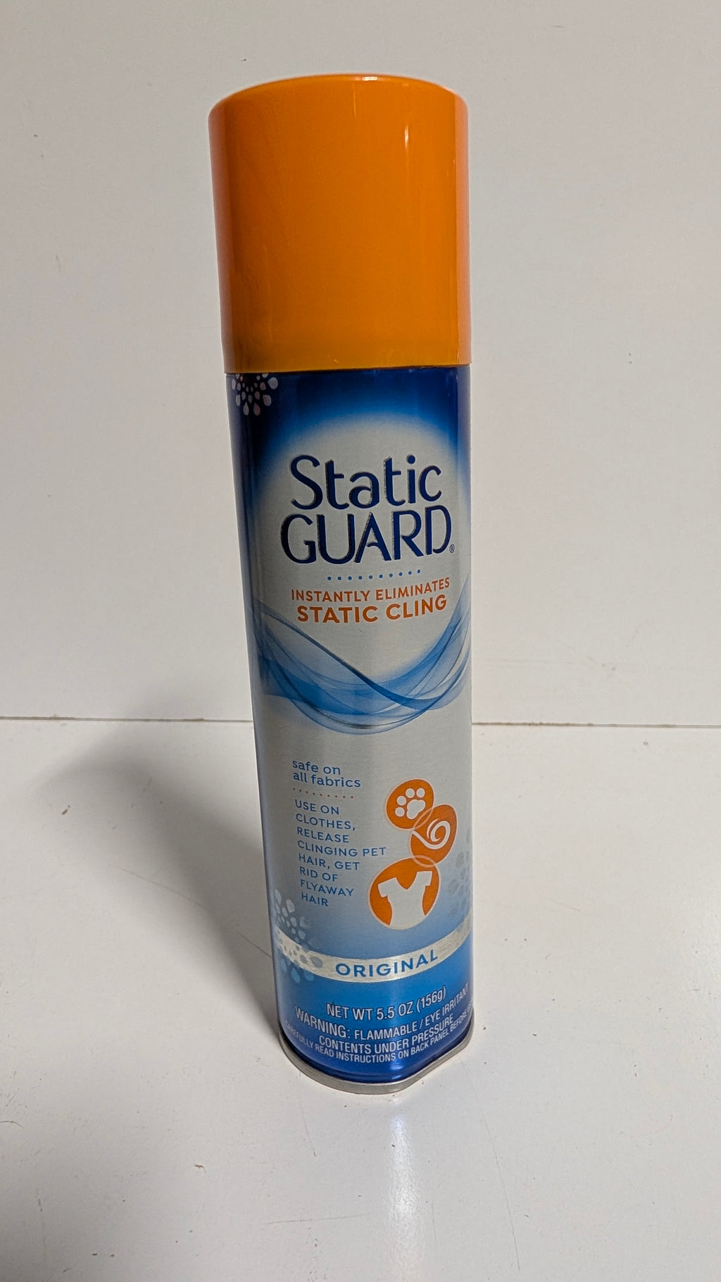 Static Guard Fabric Spray Anti Static Cling Original 5.5oz Household Care Use