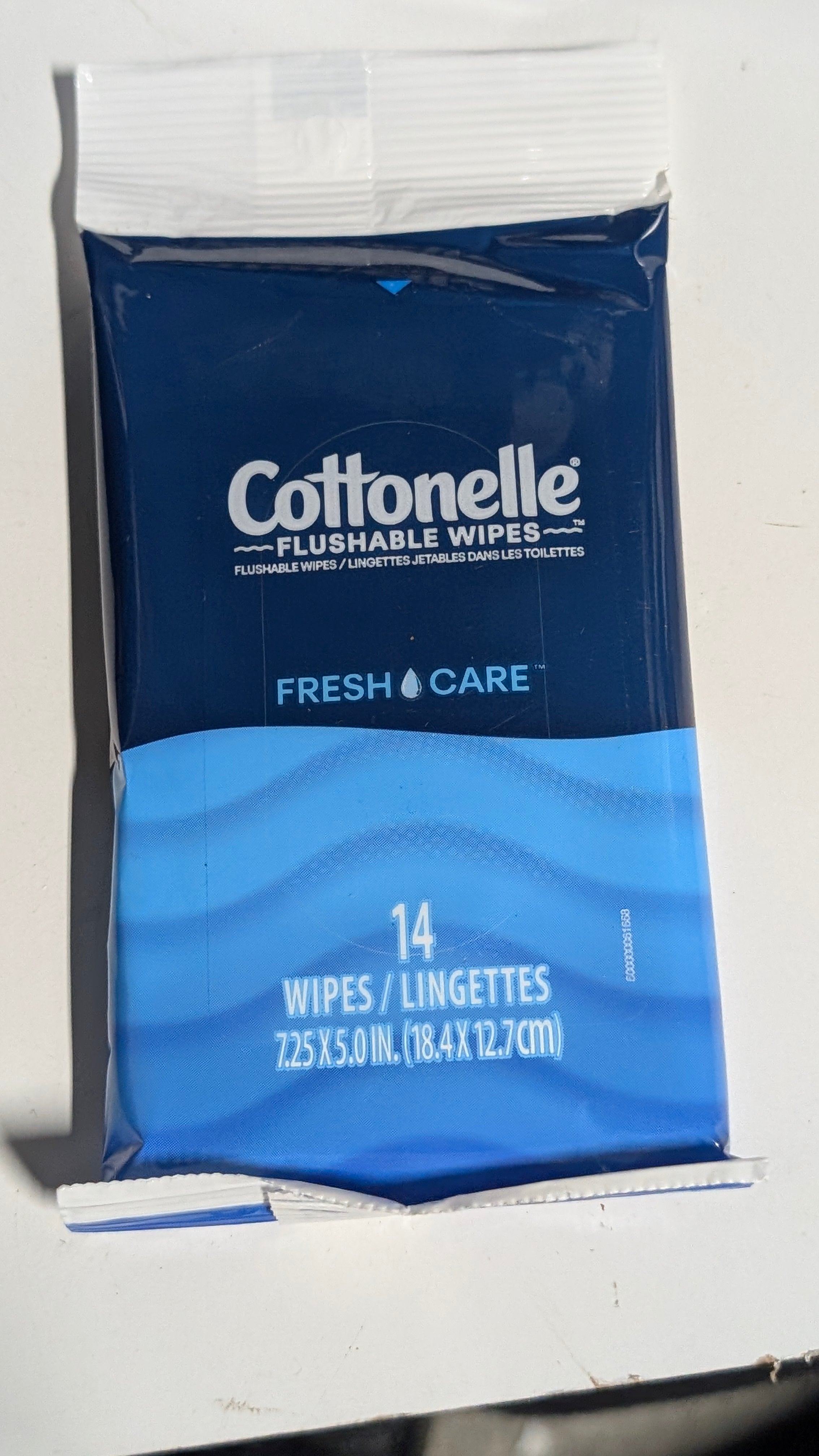Cottonelle Flushable Wipes Fresh Care Travel Pack 14 Count Personal Hygiene