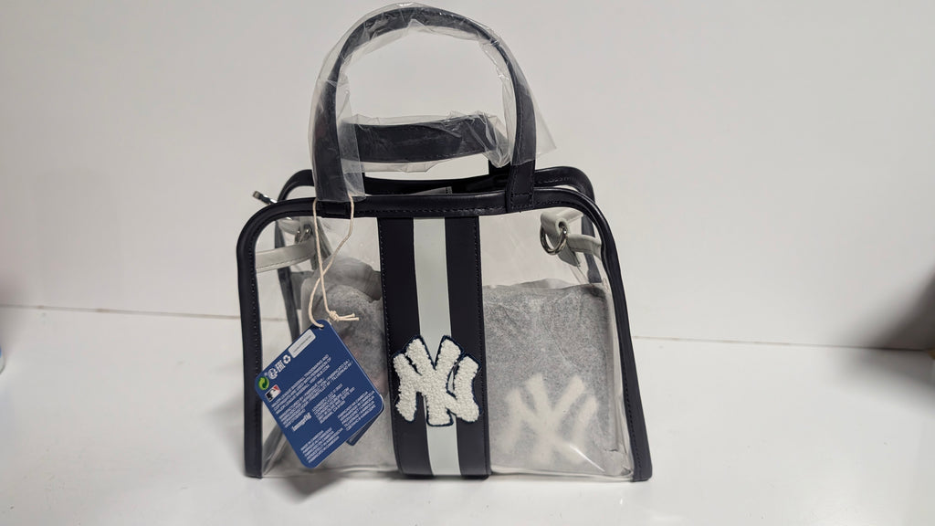 Loungefly MLB NY Yankees Clear Stadium Crossbody Bag With Pouch