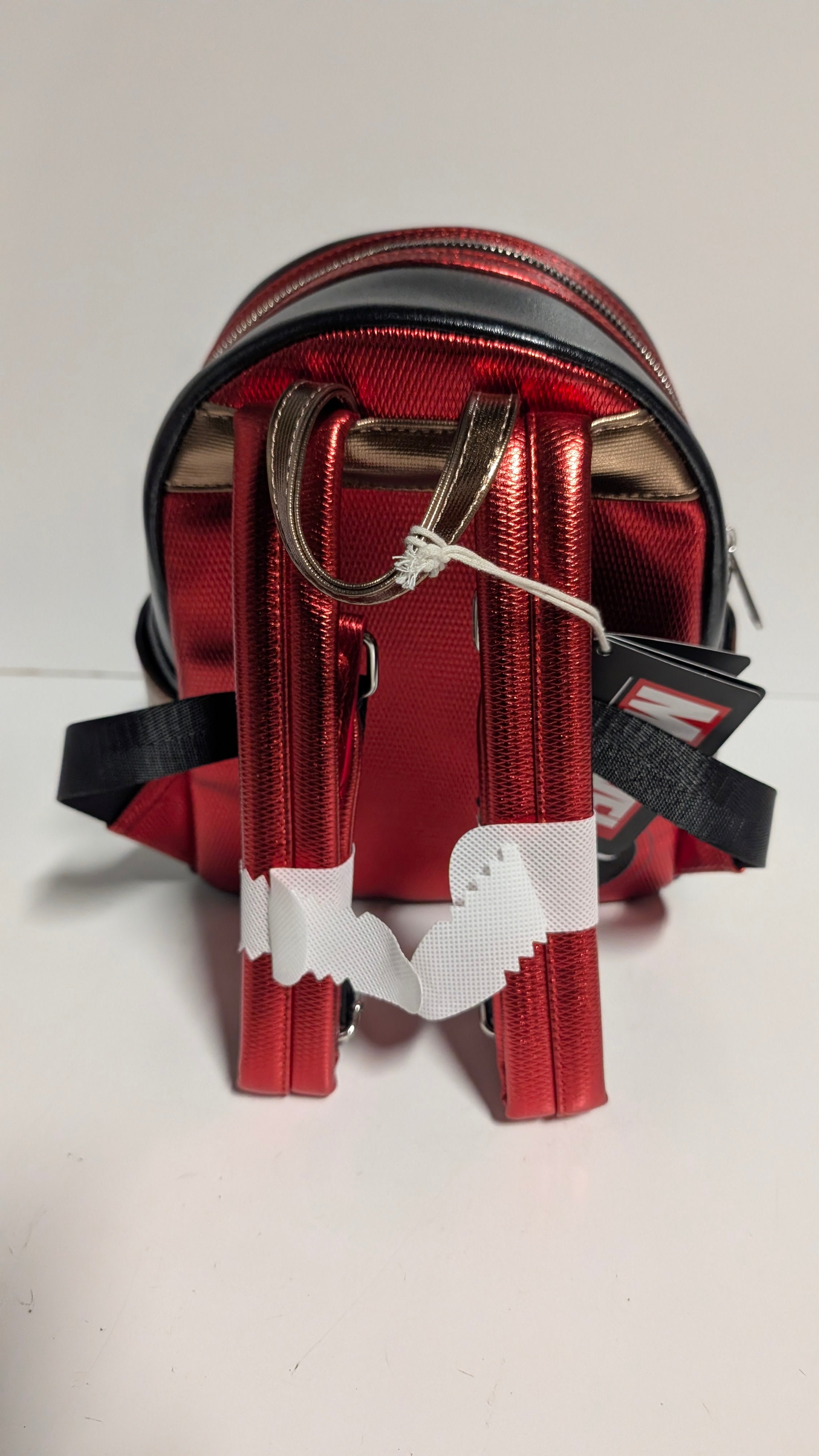 Marvel Loungefly Leather Mini Backpack Deadpool Metallic Cosplay Collectible