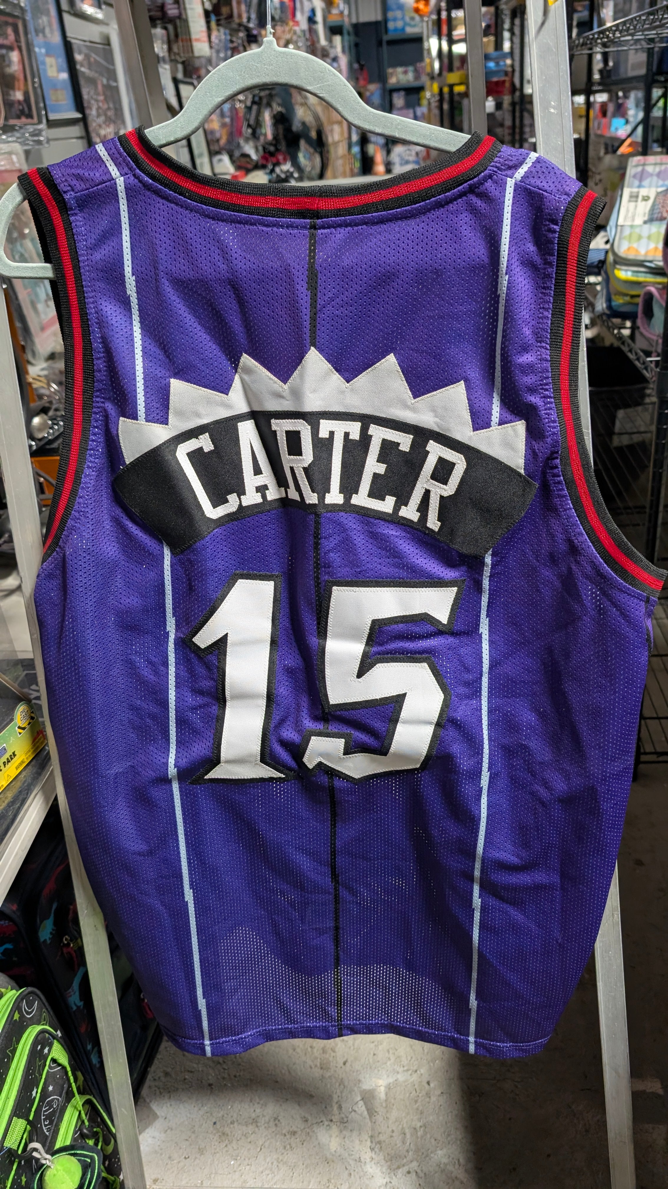 Vintage Vince Carter Toronto Raptors Basketball Jersey Number 15 XL Collectible