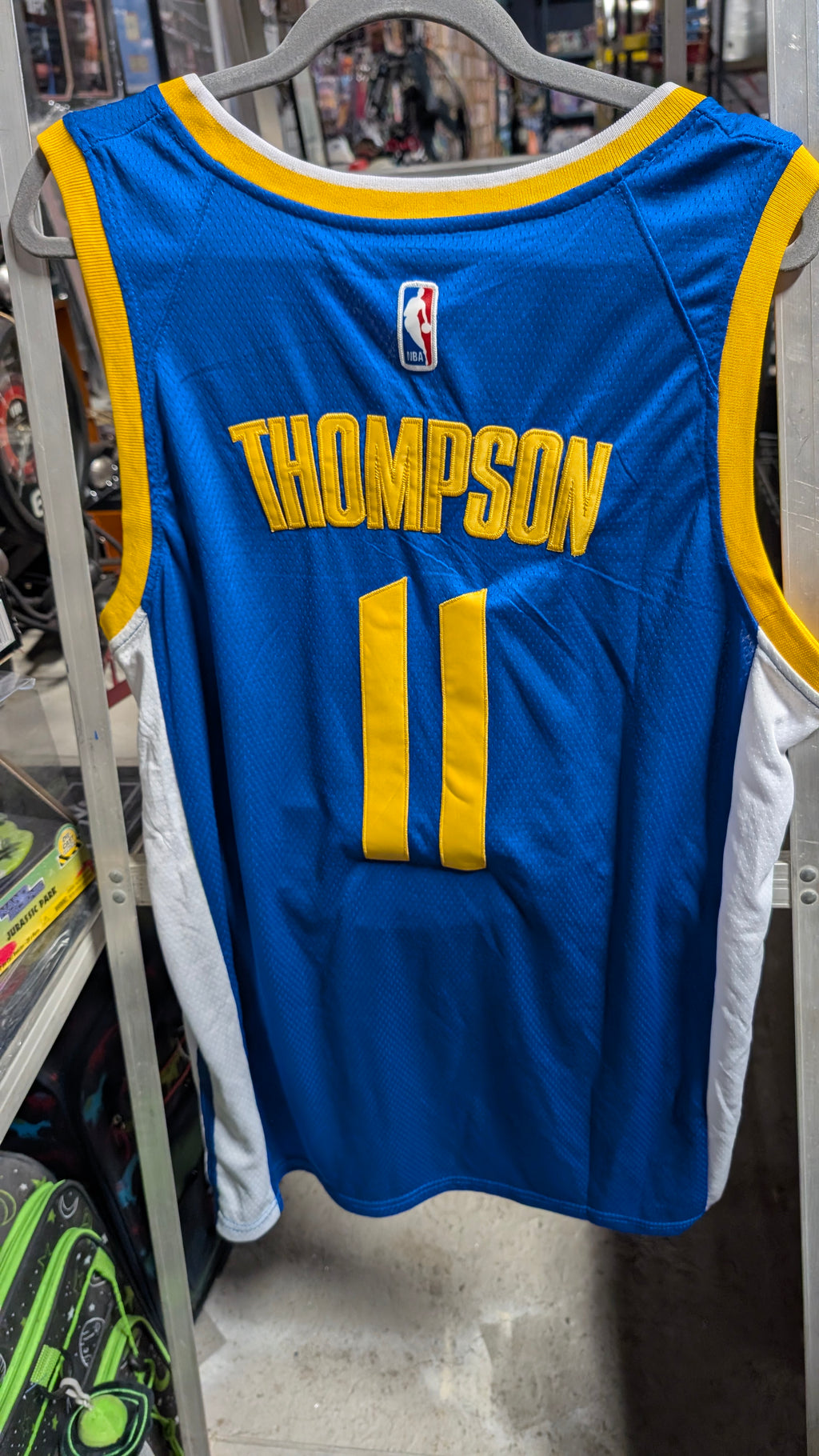 Nike Golden State Warriors Klay Thompson Number 11 Blue NBA Jersey Size 50 Pro