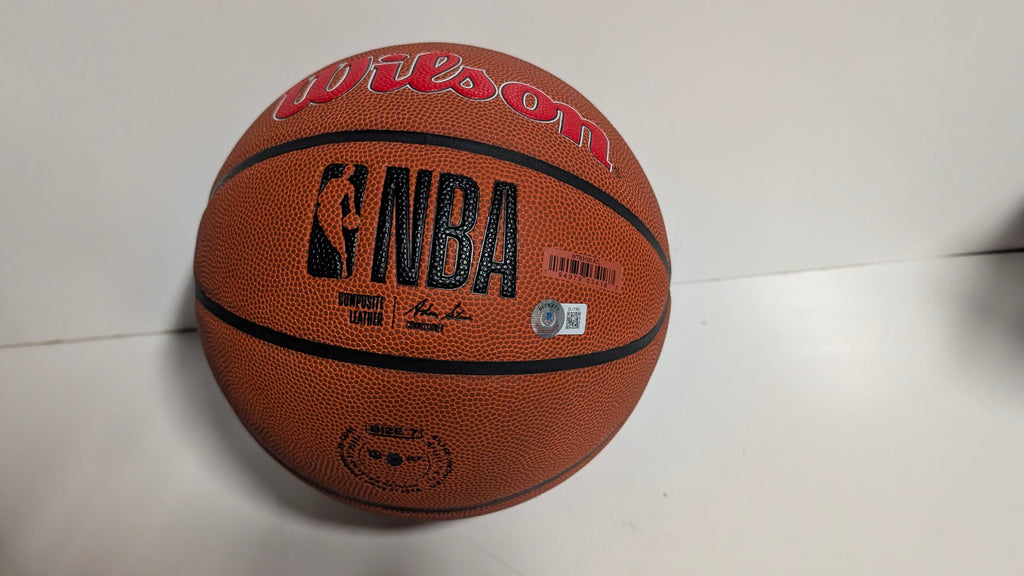 Dominique Wilkins Autograph Signed Wilson NBA Leather Basketball Beckett COA Collectible