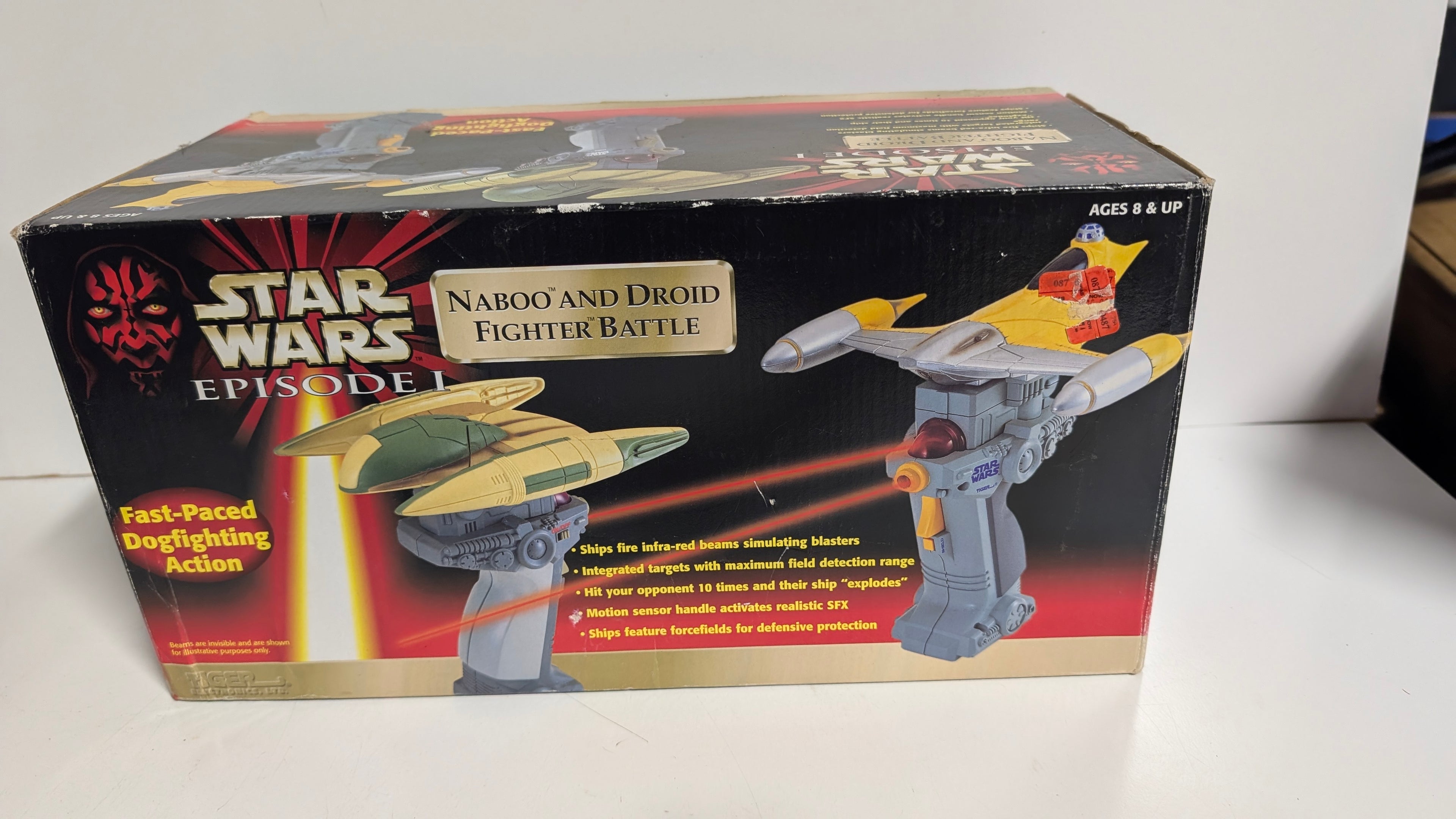Vintage Star Wars Episode I Naboo Droid Fighter Battle Tiger Electronics Toy