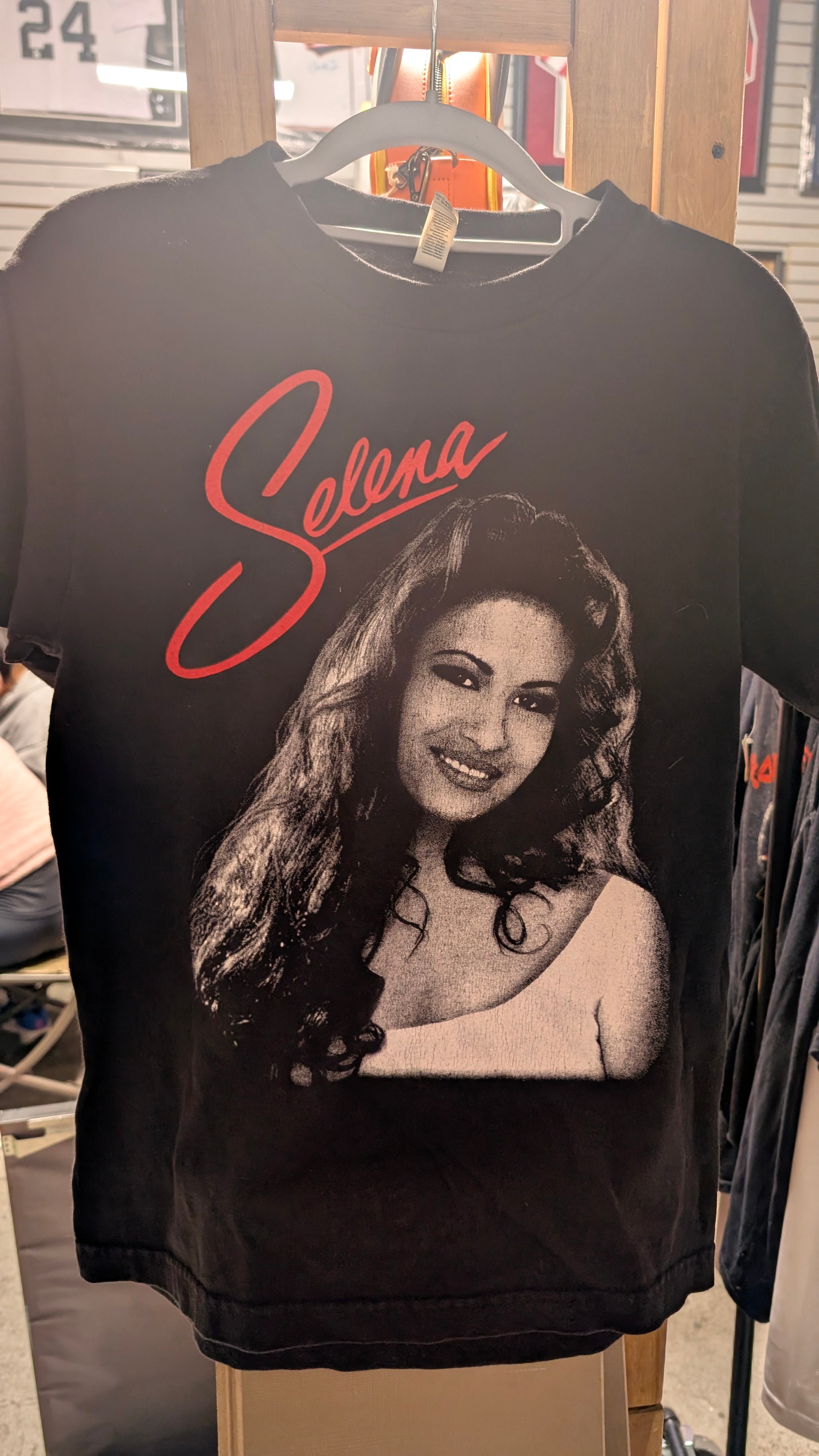 Selena Quintanilla Size Small Graphic T Shirt Black Short Sleeve Concert Apparel Vintage