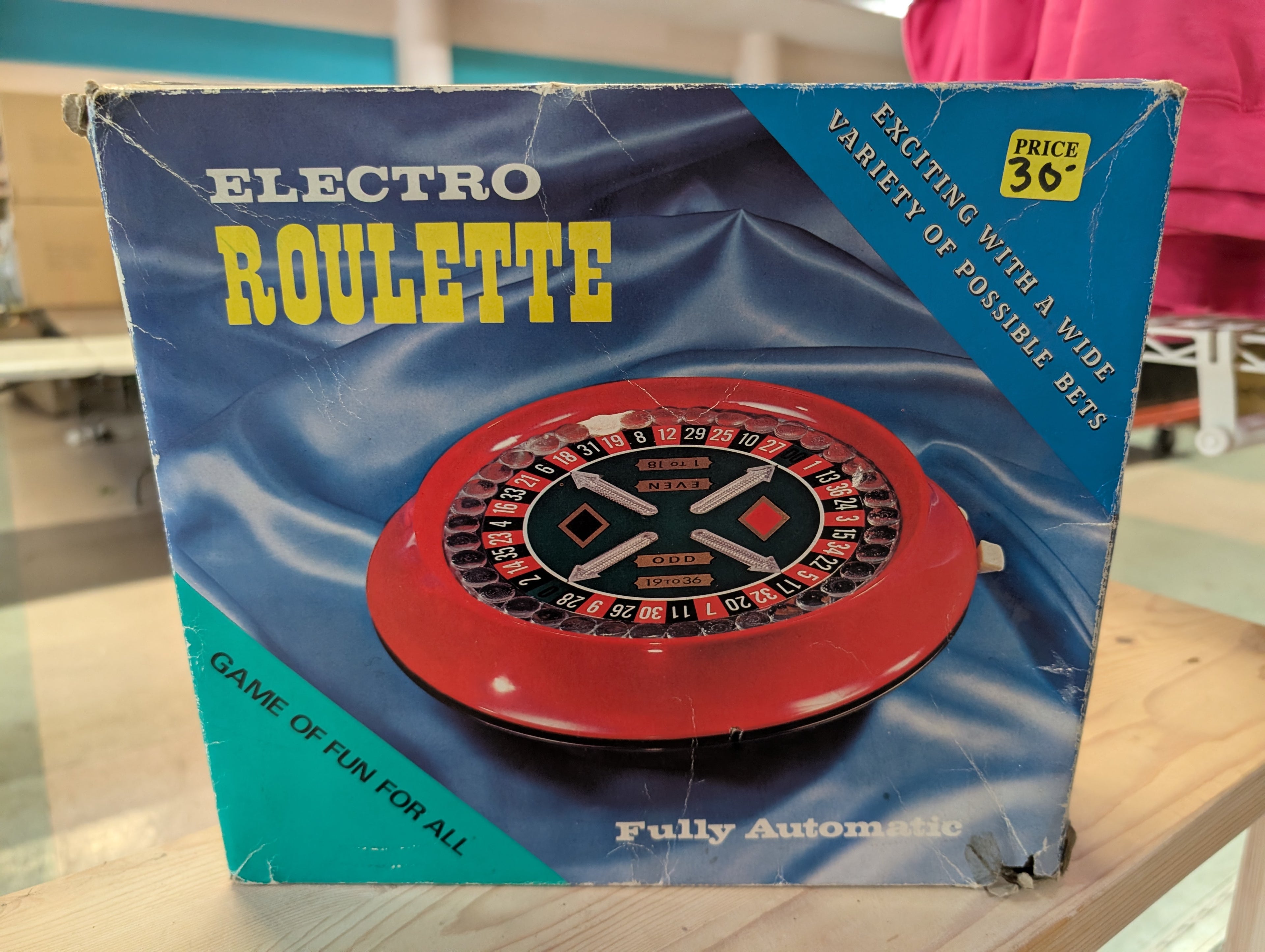 Vintage Electro Roulette Fully Automatic Electronic Casino Style Game Boxed Toy