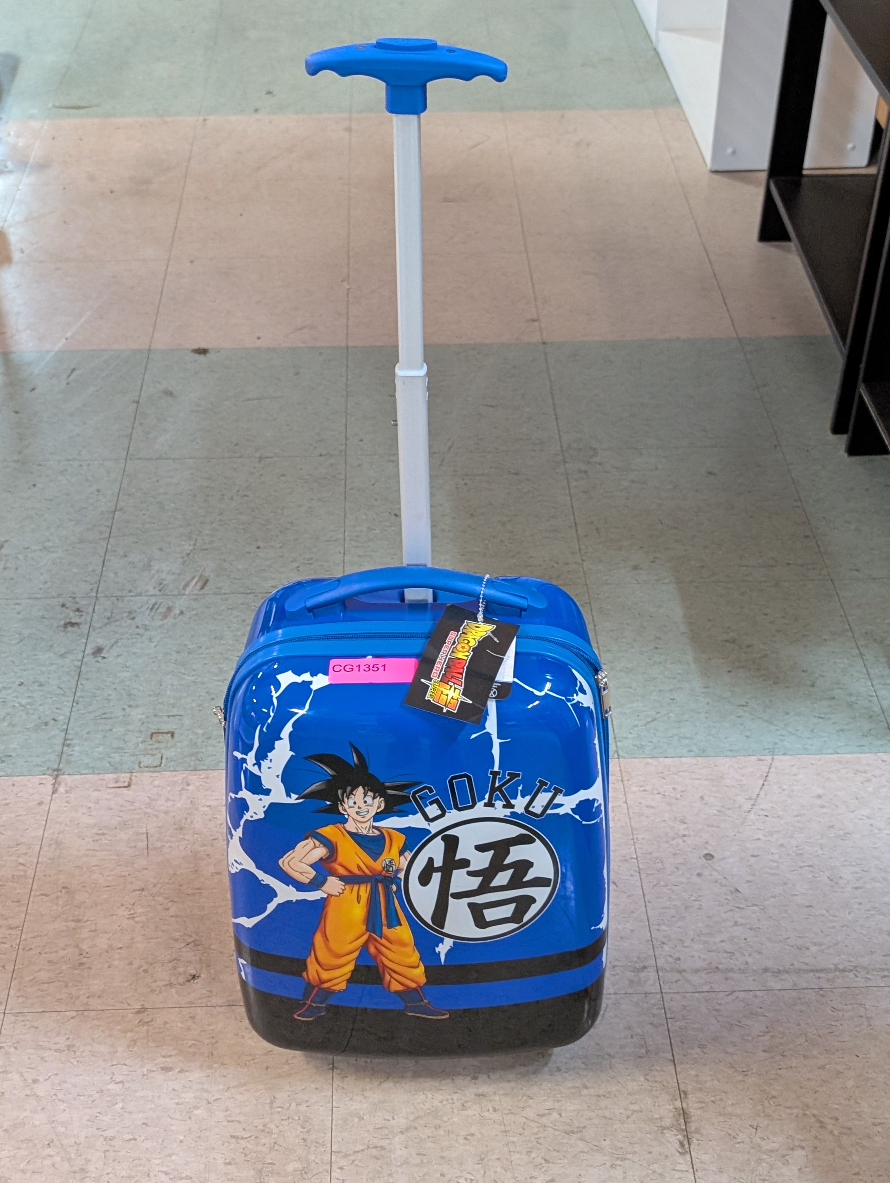 Dragon Ball Super Goku Kids Rolling Luggage Hard Shell Carry On Suitcase Travel