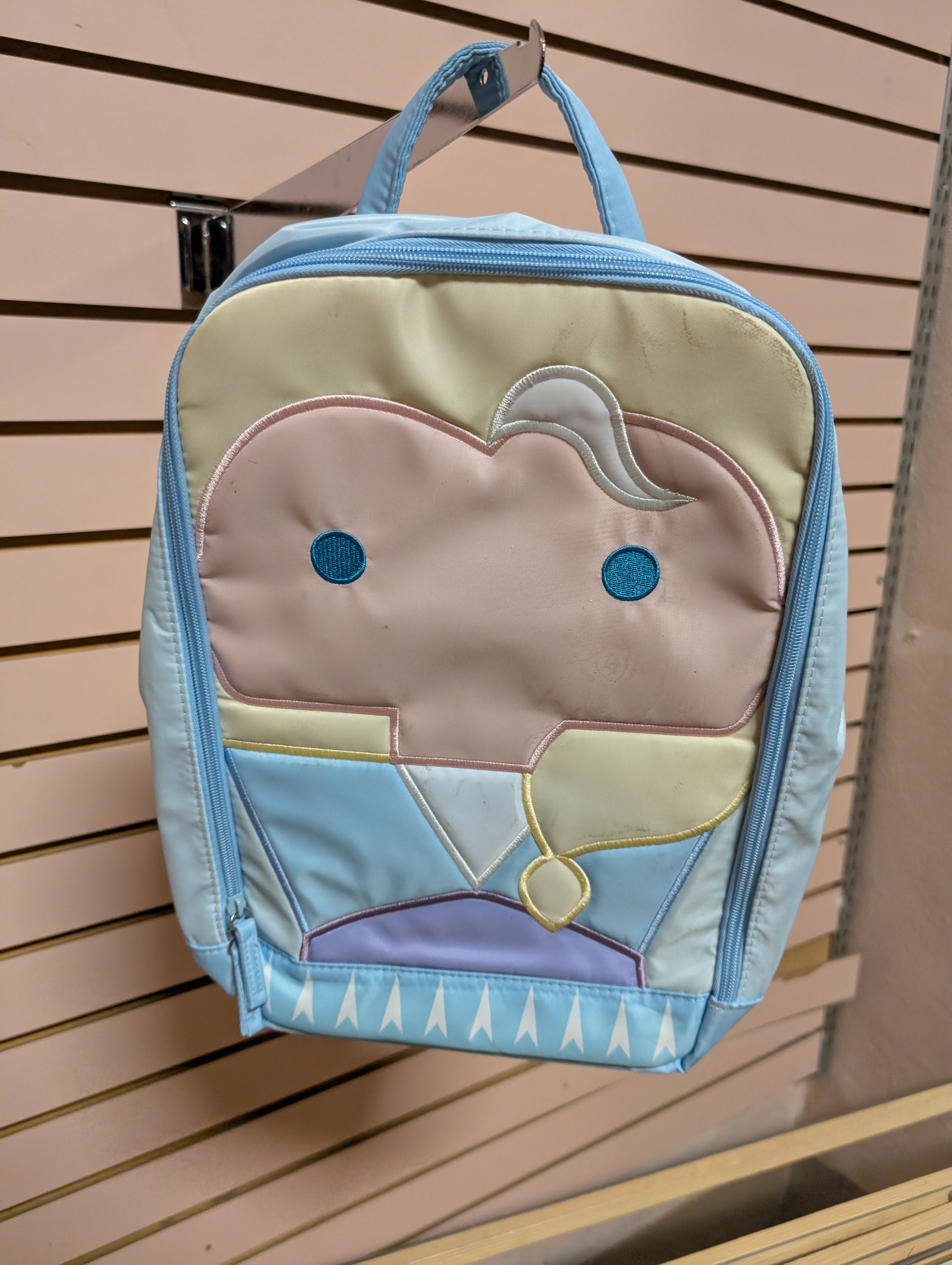 Disney Princess Character Mini Backpack Lunch Bag Light Blue Kids Carry Case