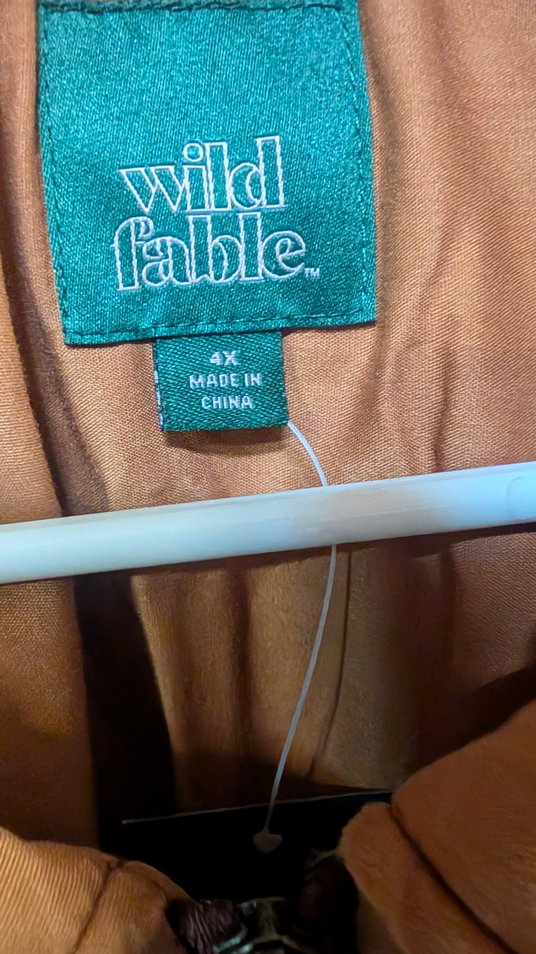 Wild Fable Quilted Puffer Jacket Desert Orange Size 4X