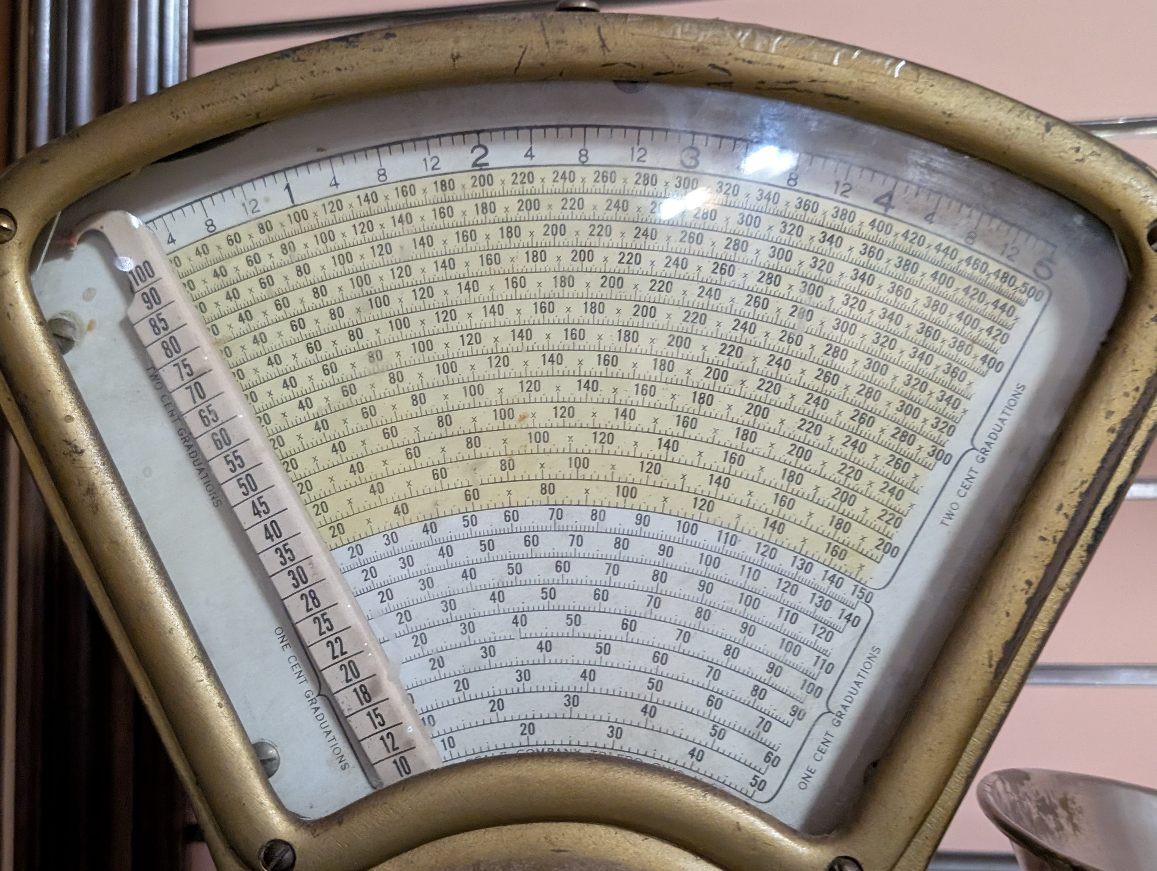 Antique Toledo Computing Scale 5lb Capacity 1906 General Store Counter Display