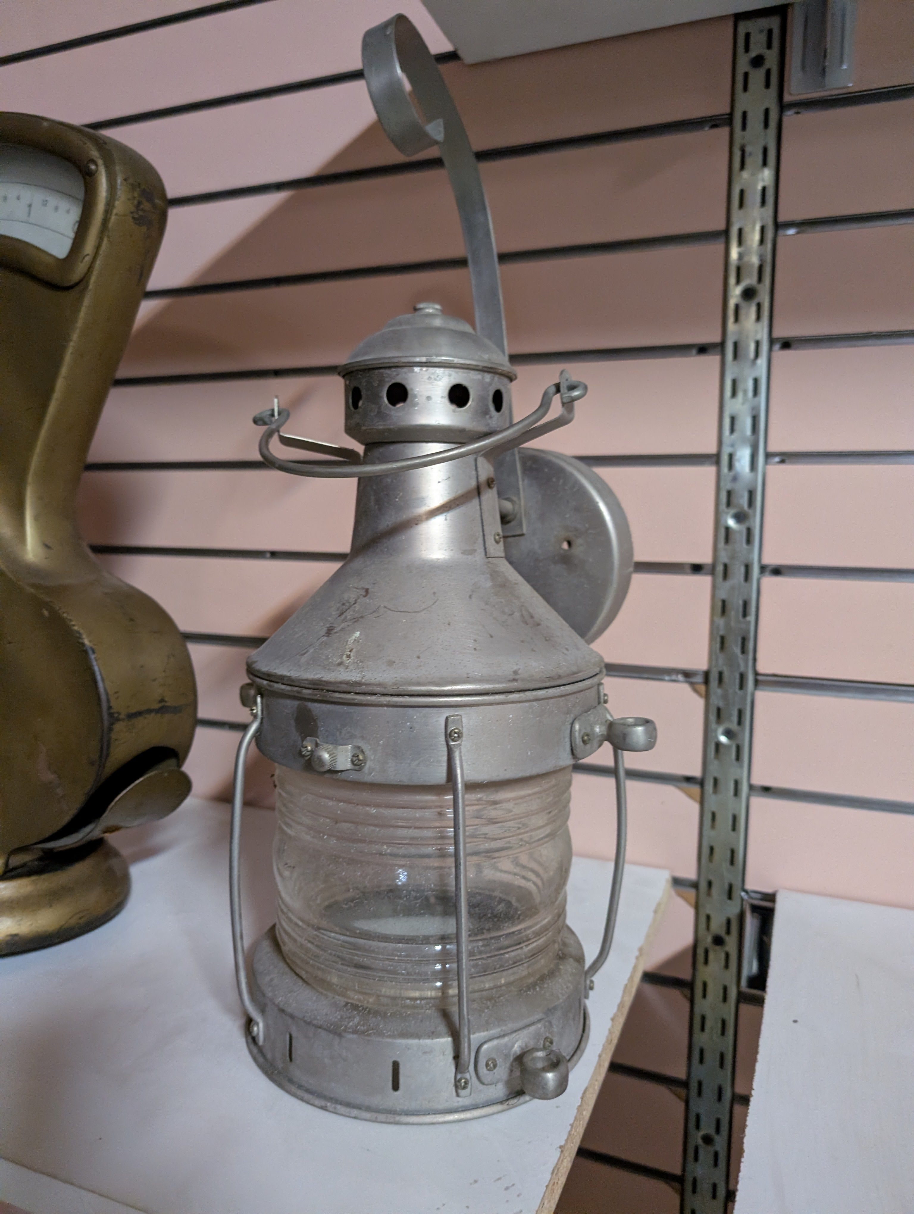 Industrial Nautical Wall Mount Lantern Metal Glass Light Fixture Home Decor