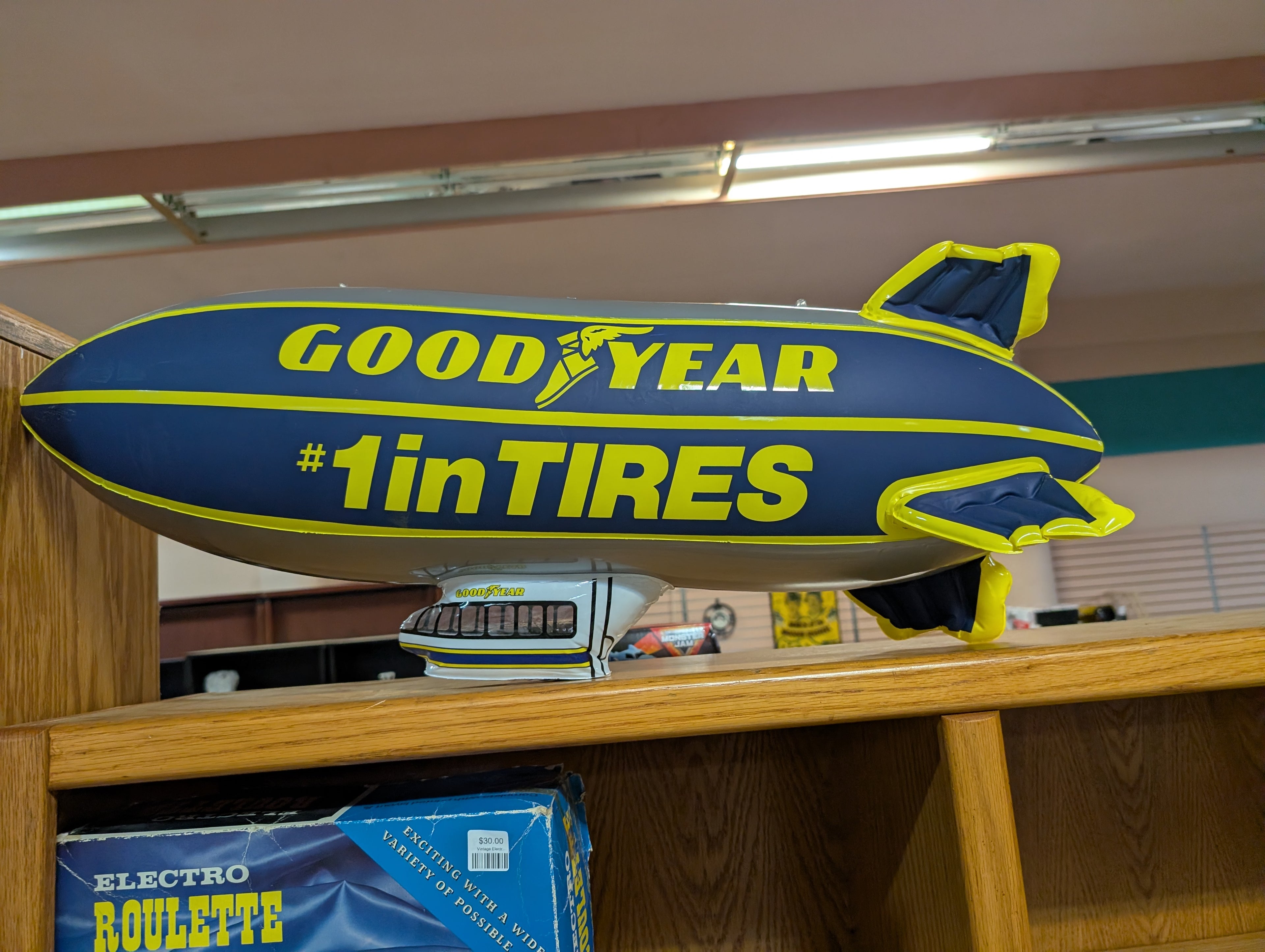 Goodyear Blimp Inflatable Advertising Display #1 In Tires Promotional Decor Piece