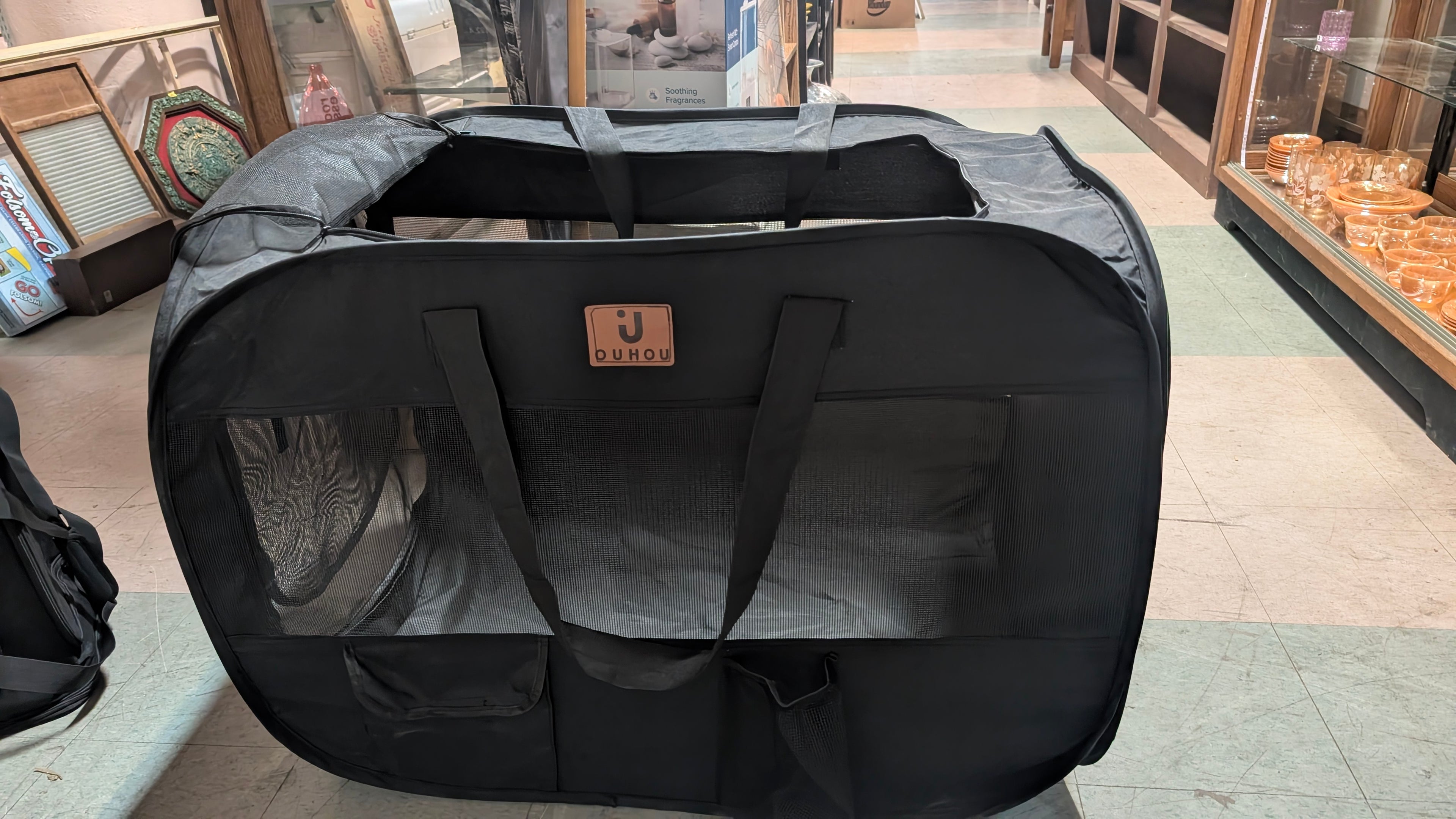 JOUHOU Soft Sided Dog Crate Portable Folding Pet Playpen Carrier Travel Kennel