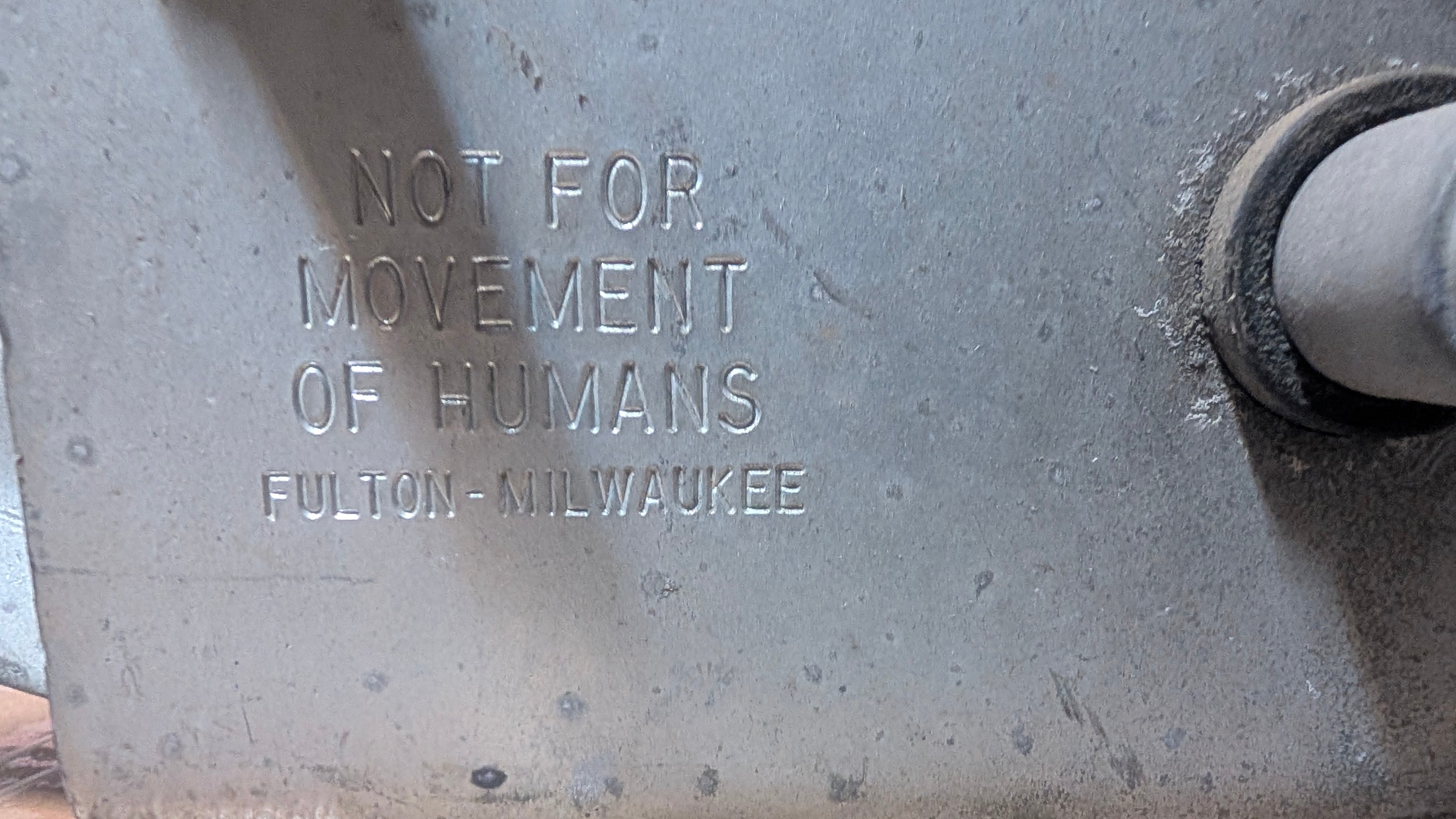 Vintage Fulton Milwaukee Hand Crank Winch Industrial Steel Gear Tool Collectible