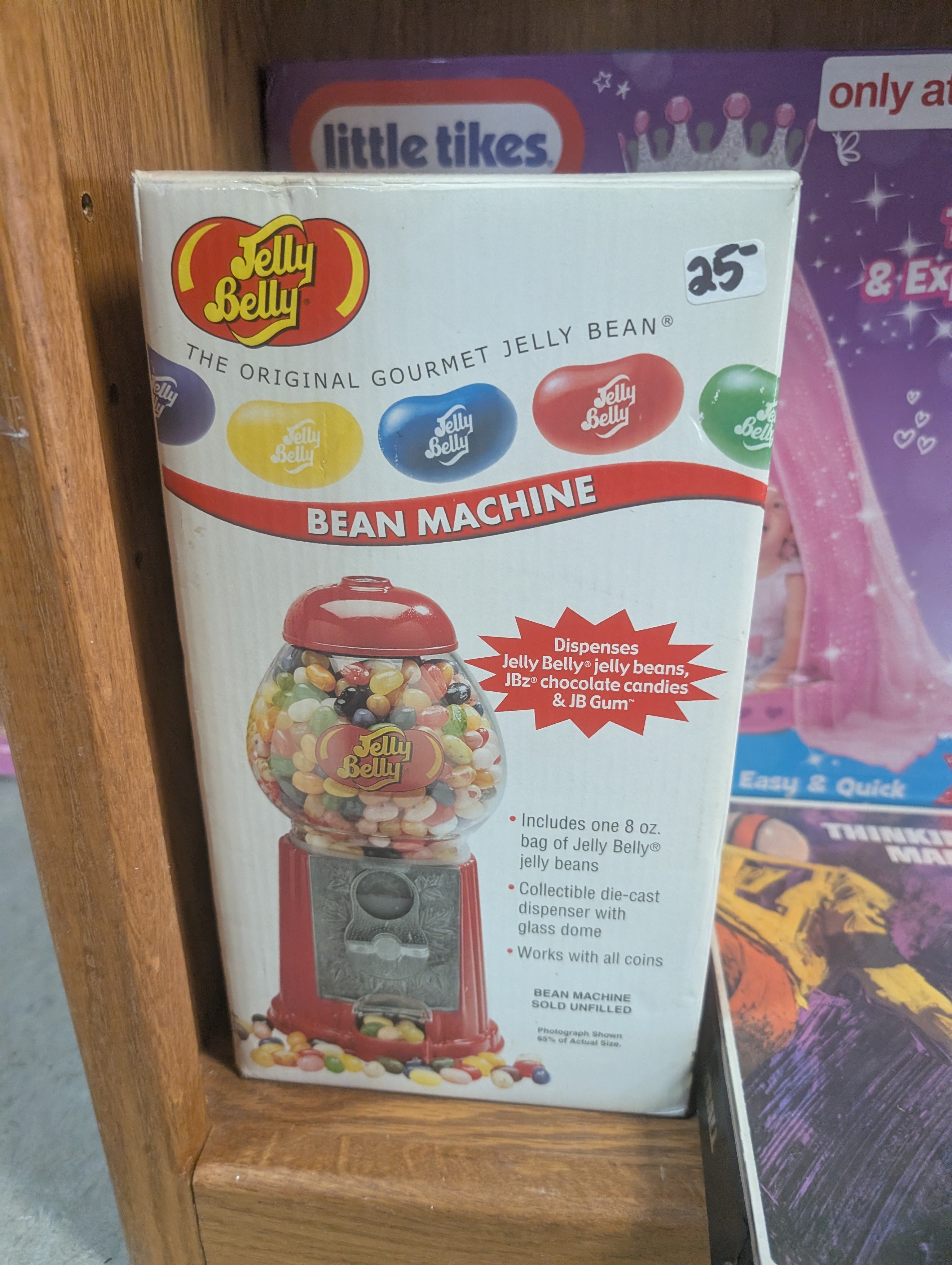 Jelly Belly Bean Machine Candy Dispenser Die Cast Glass Dome New In Box