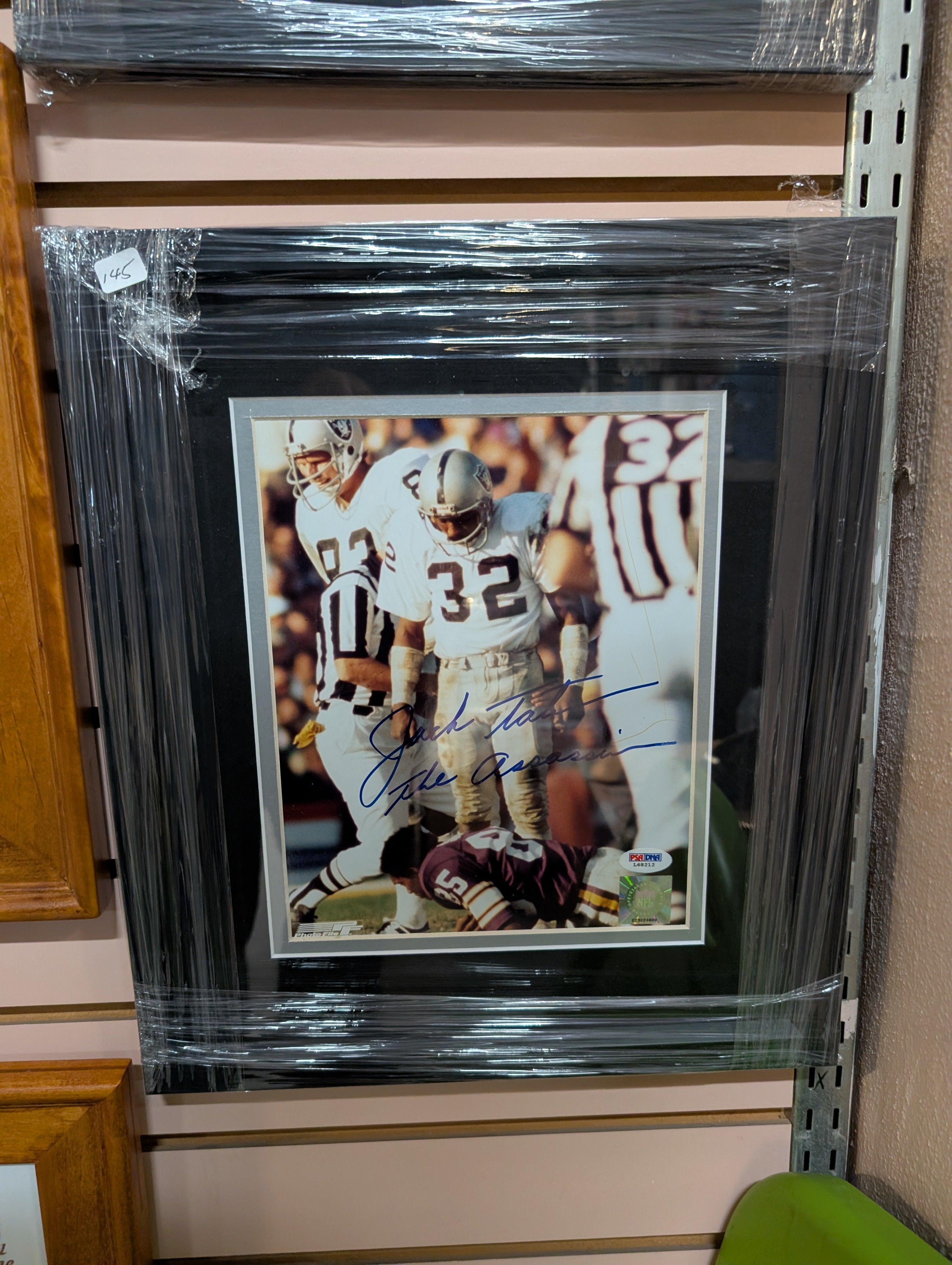 Jack Tatum Signed Oakland Raiders Framed NFL Action Photo PSA DNA Autograph