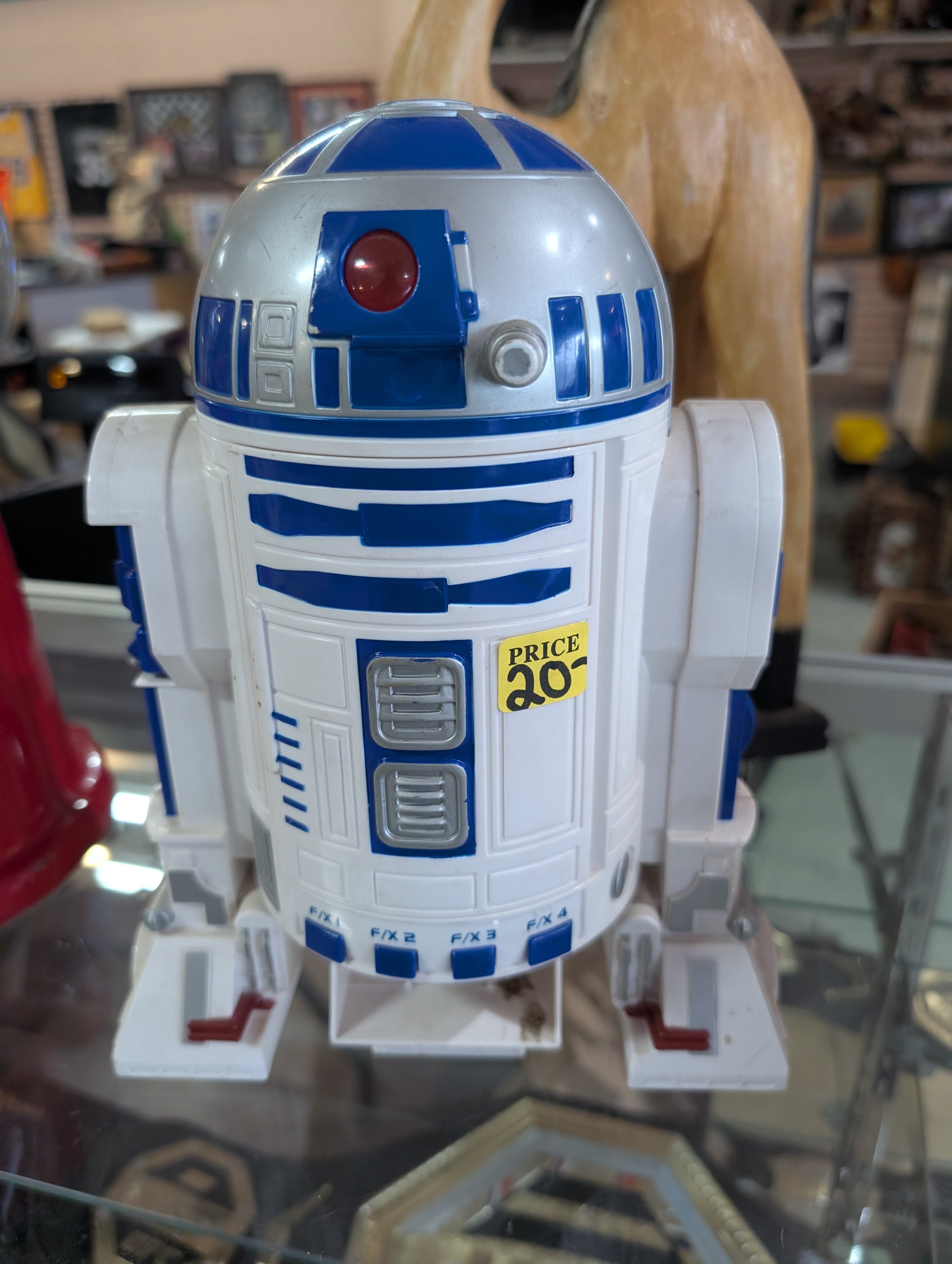 Vintage 1997 Star Wars R2-D2 Cassette Player Data Droid Tiger Electronics Toy