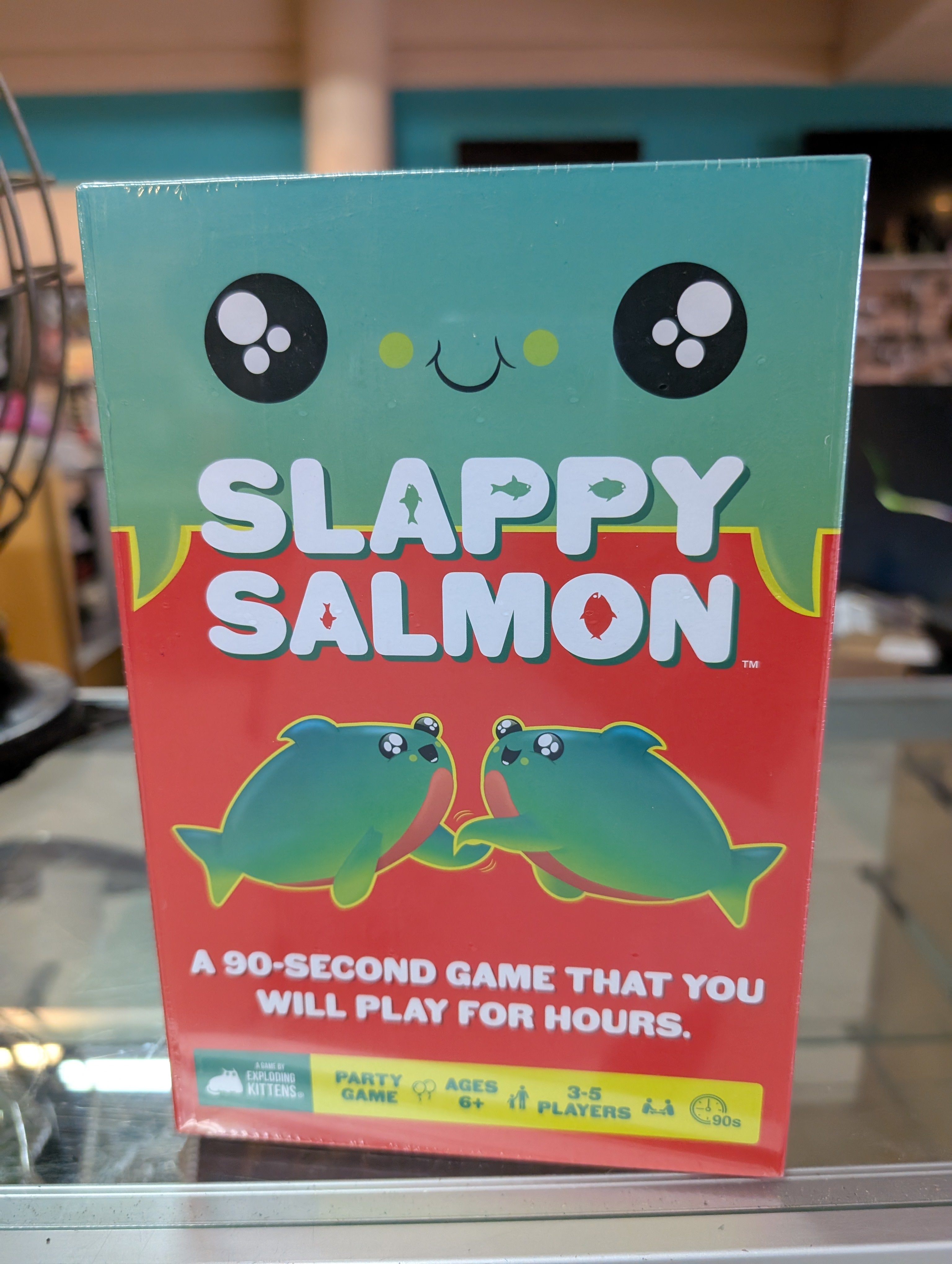 Slappy Salmon Party Card Game Exploding Kittens Fast Action Family Game Age 6