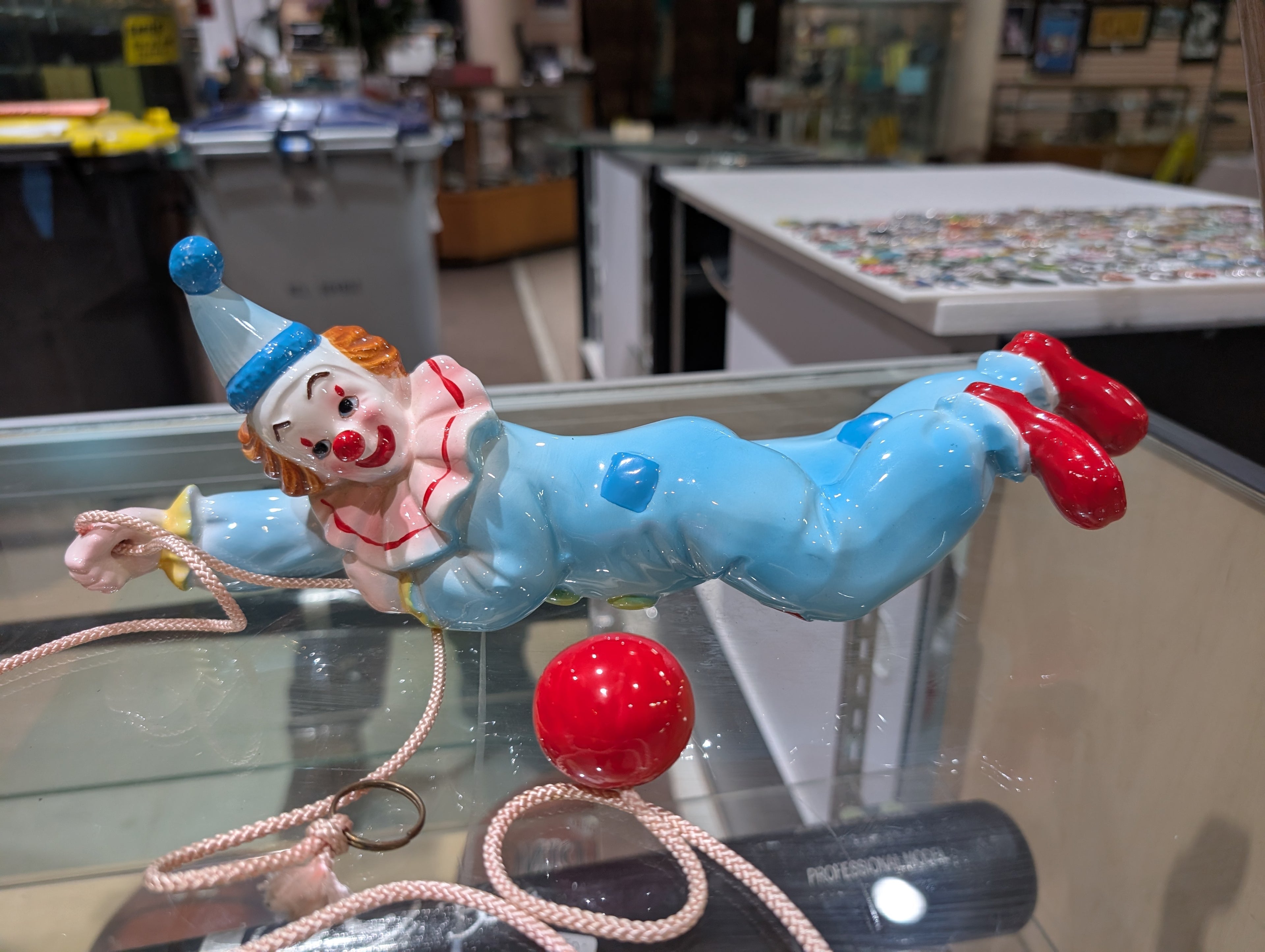 Japanese Porcelain Clown Climbing a Rope