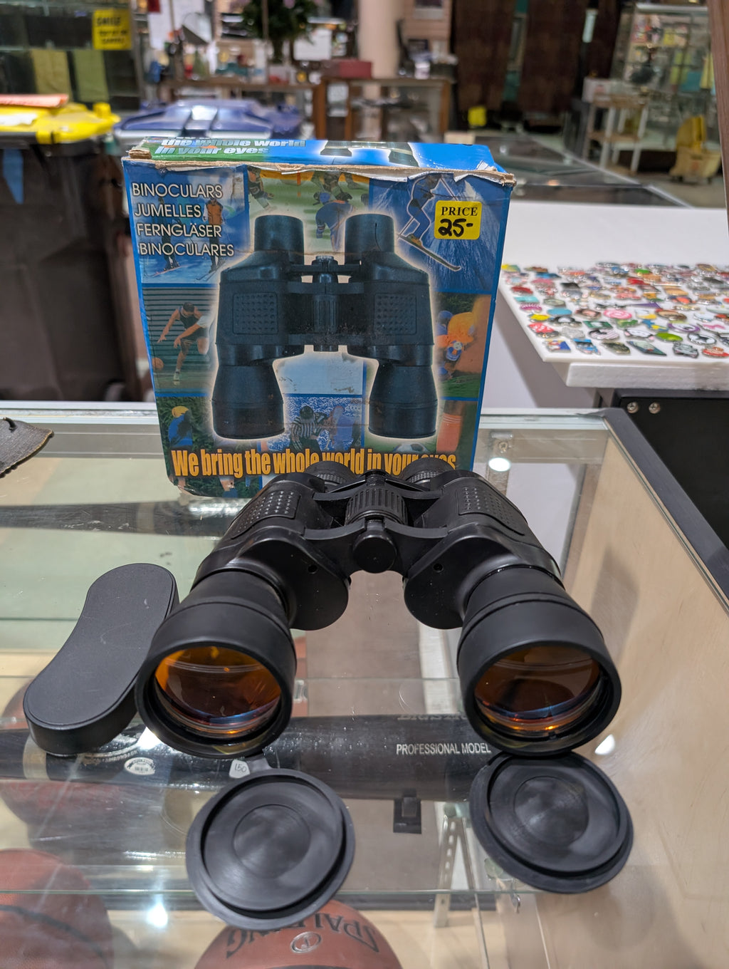 Vintage 20x50 Professional Binoculars With Case Box Outdoor Viewing Optics Gear