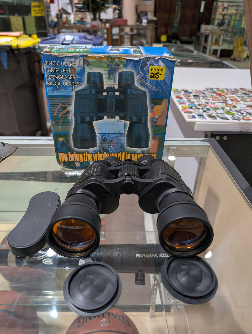 Vintage 20x50 Professional Binoculars With Case Box Outdoor Viewing Optics Gear