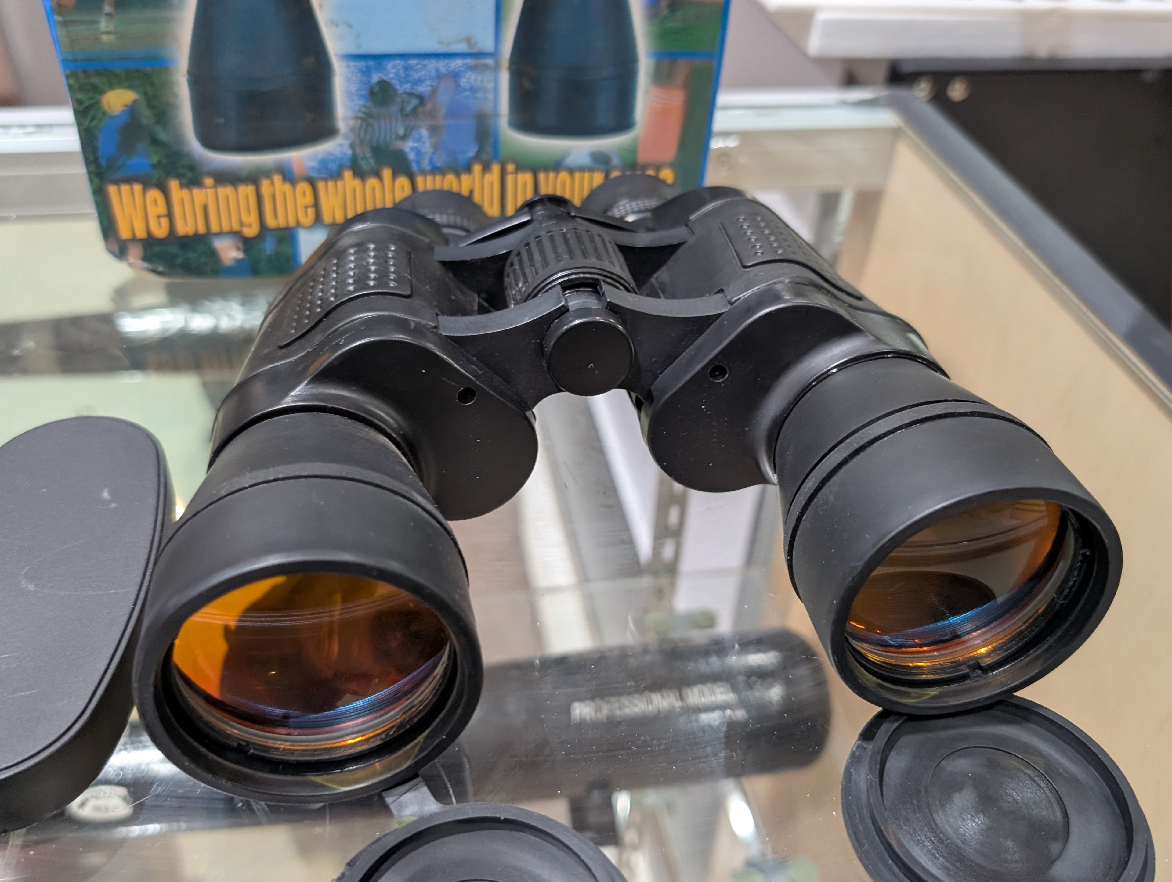 Vintage 20x50 Professional Binoculars With Case Box Outdoor Viewing Optics Gear