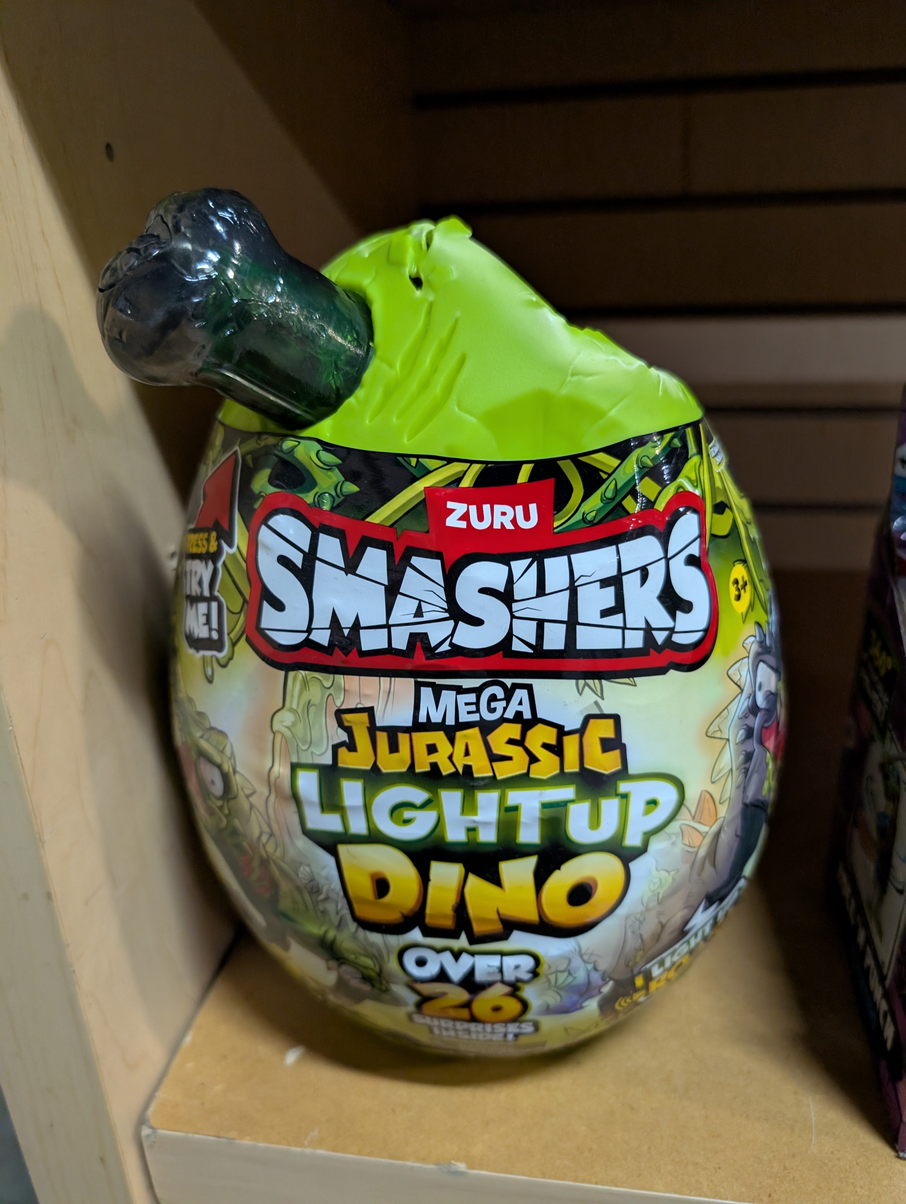 ZURU Smashers Mega Jurassic Light Up Dino Surprise Egg New Toy Collectible Kids