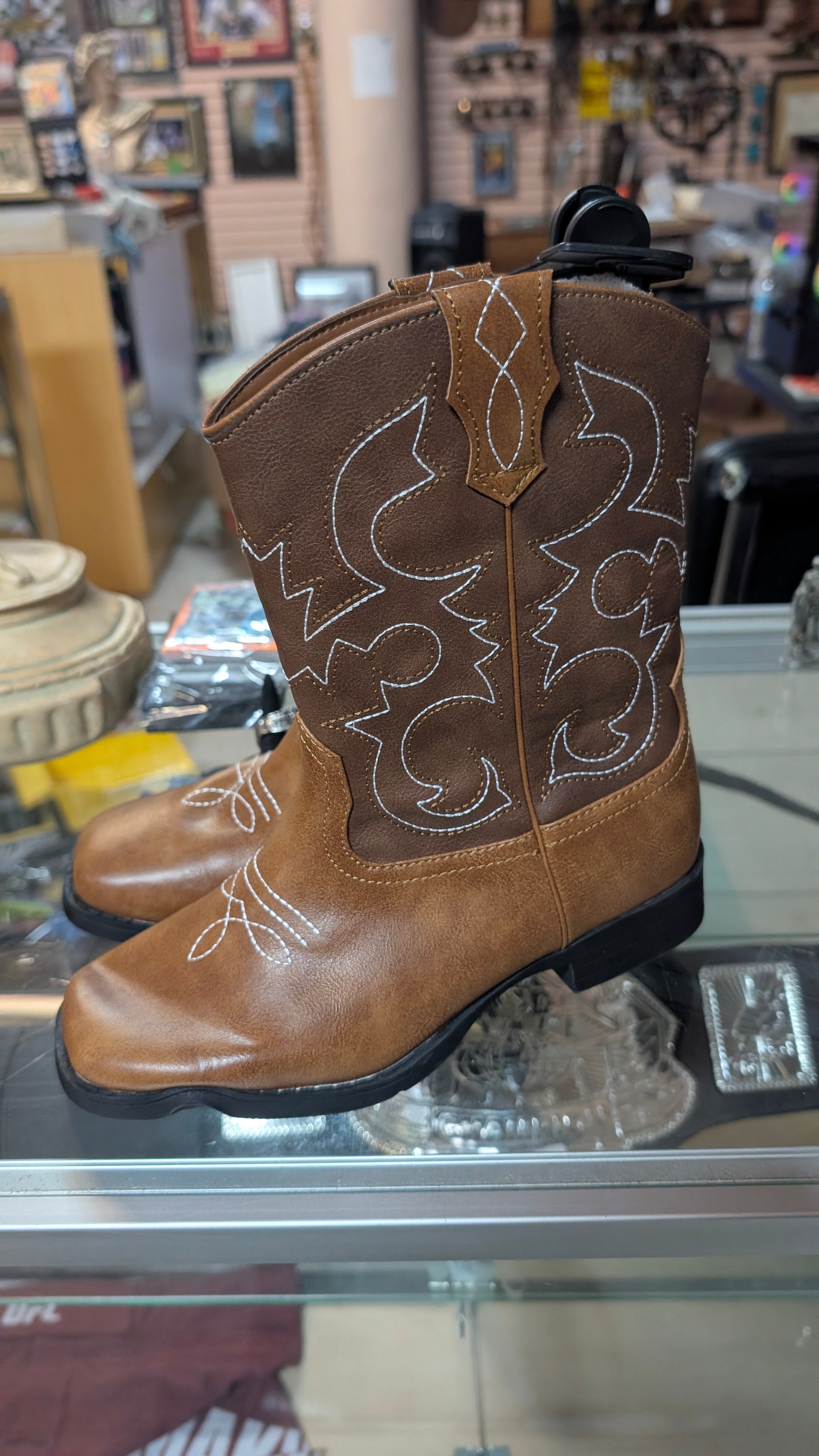 Wonder Nation Little Boys Western Boots Brown Size 4 New With Tags Kids Easy