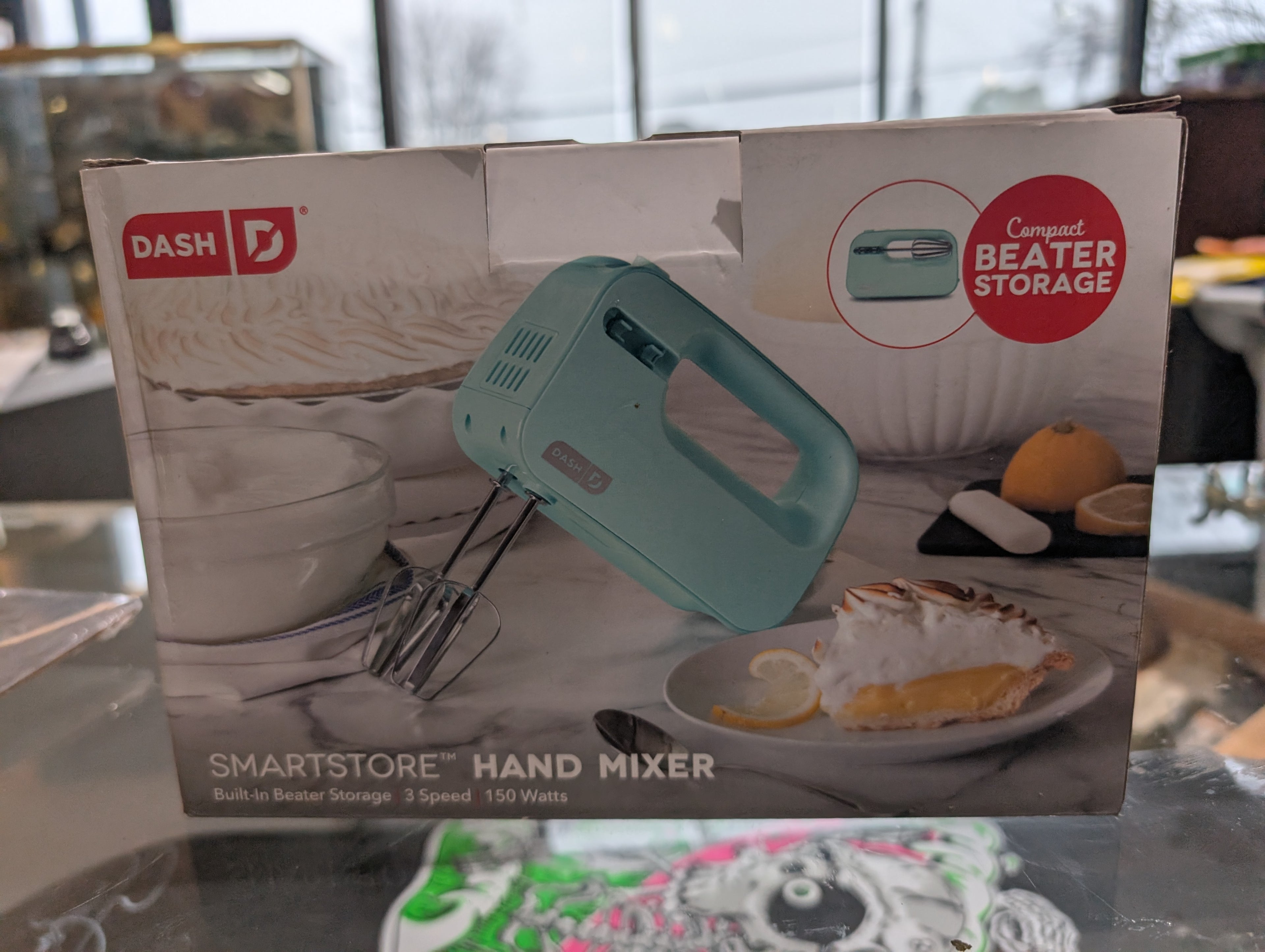 Dash SmartStore Hand Mixer Compact Beater Storage 3 Speed 150 Watt Kitchen Appliance