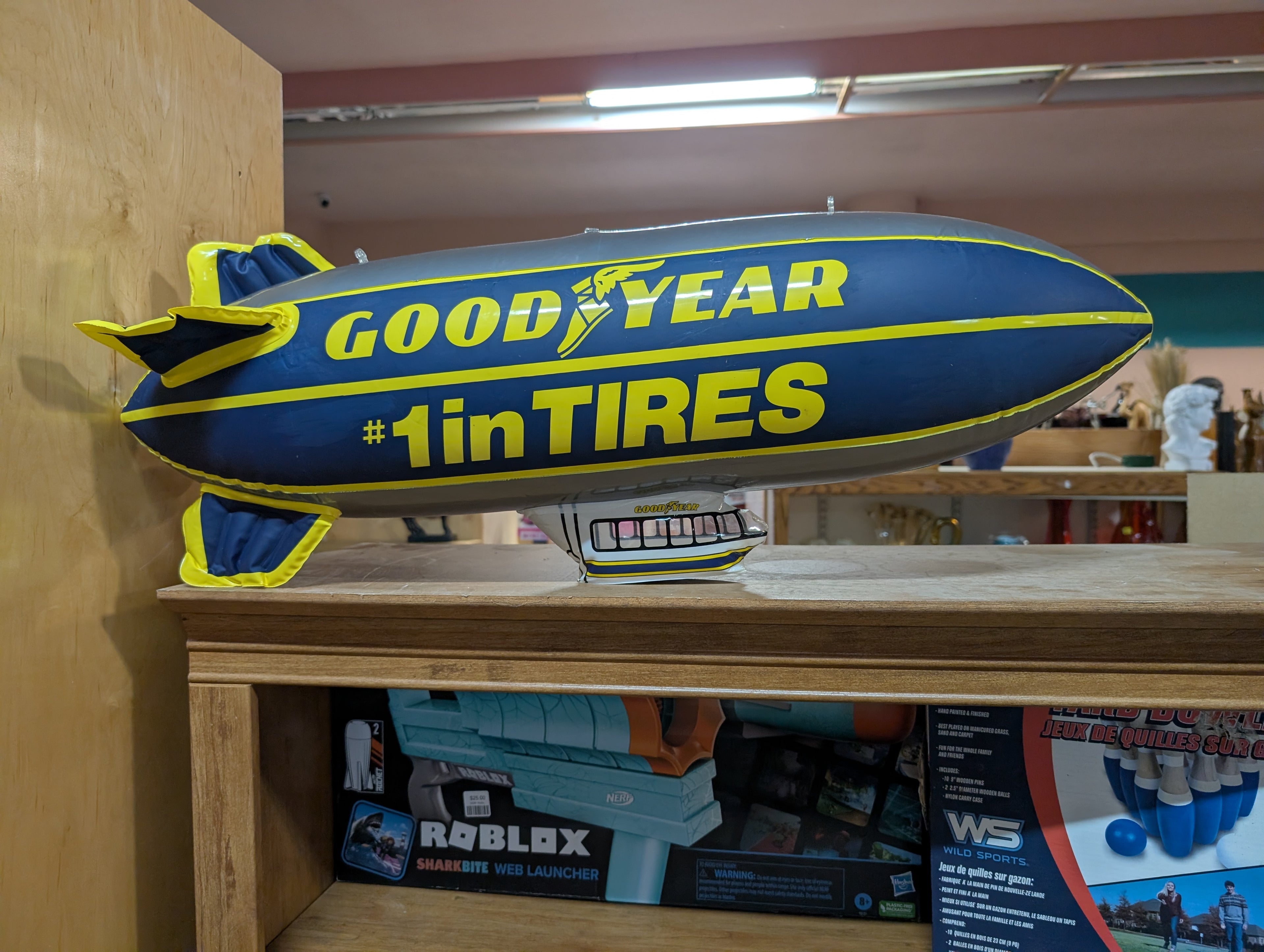Vintage Goodyear #1 In Tires Advertising Blimp Inflatable Display Decor