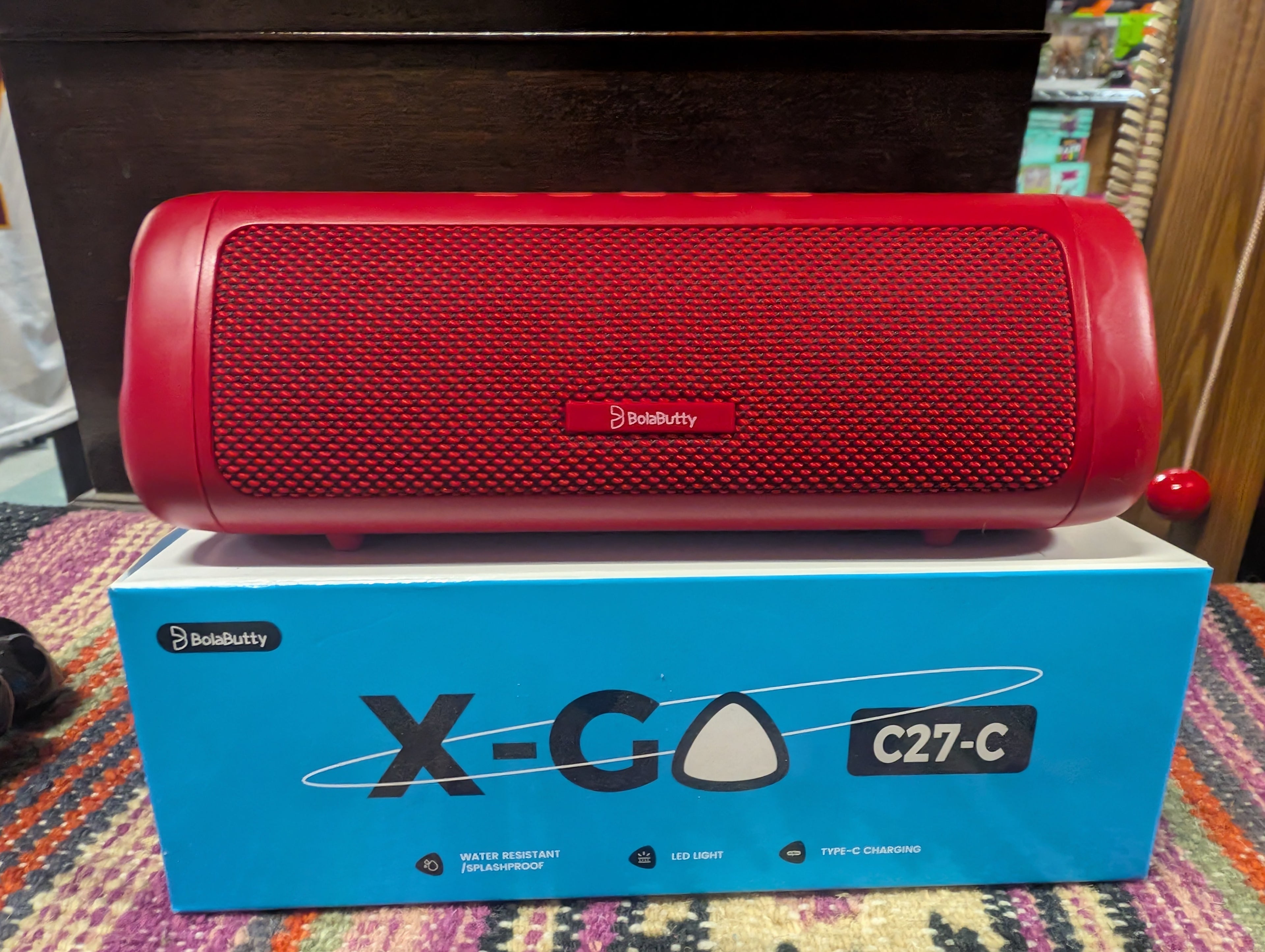 BolaButty X G0 C27 C Portable Bluetooth Speaker Water Resistant LED Original Box
