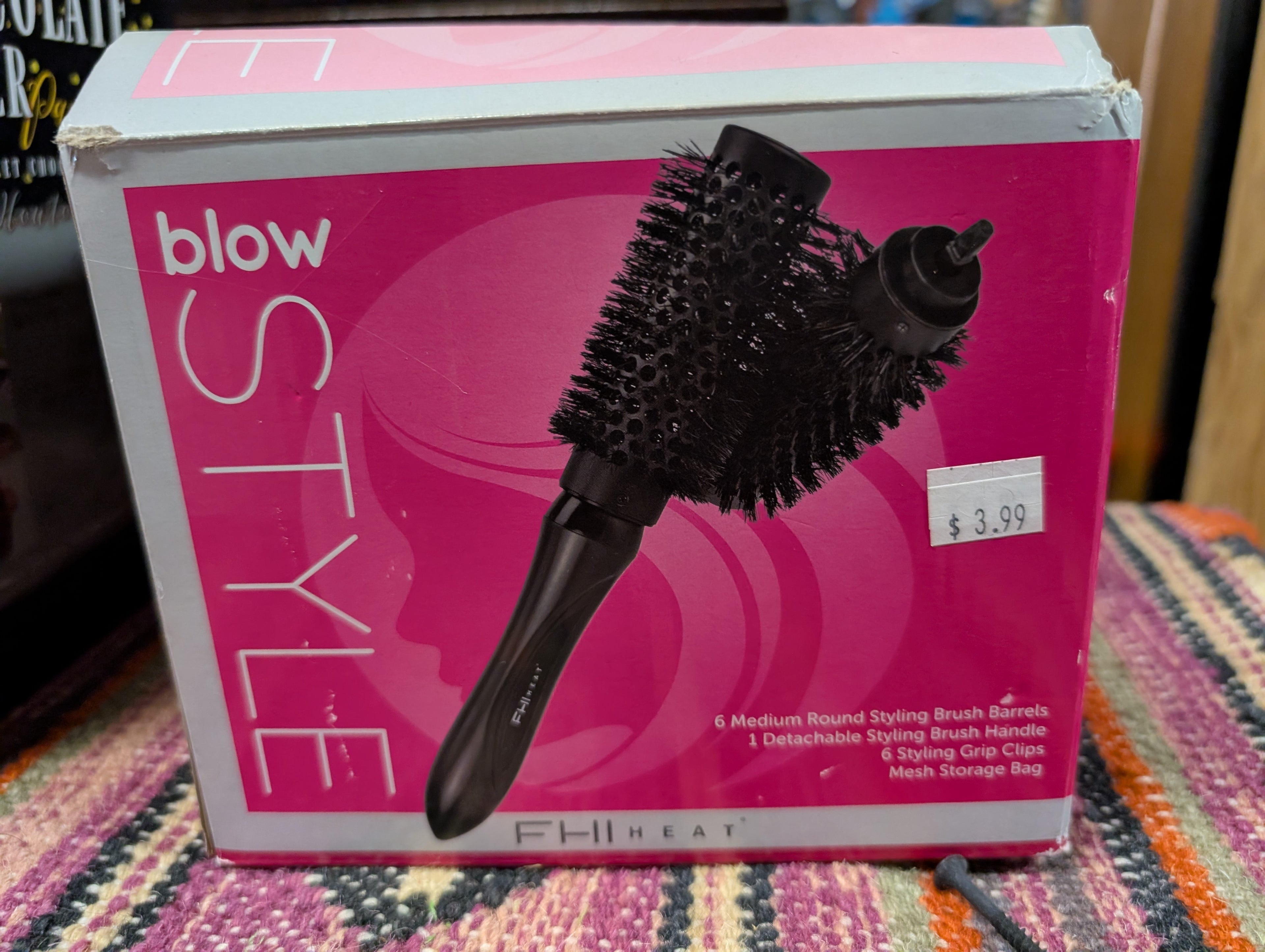 FHI Heat Style Blow Interchangeable Round Brush Hair Styling Tool Set Salon Kit