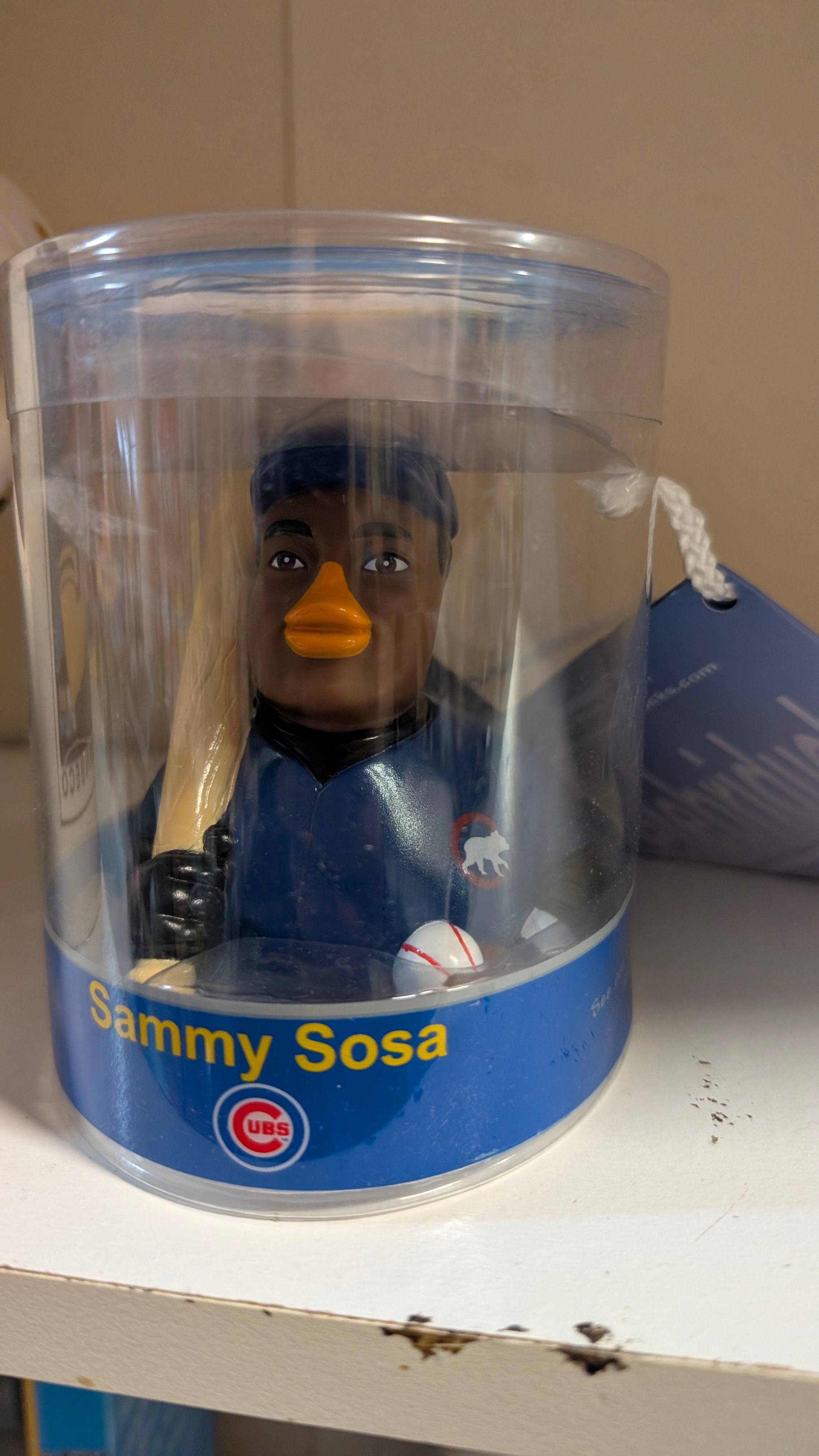 Vintage Sammy Sosa Chicago Cubs Celebriduck Rubber Duck MLB Collectible Figure