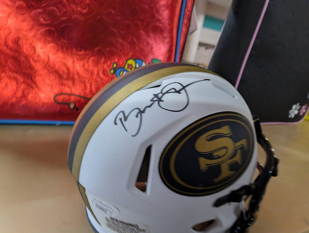 Brent Jones Signed San Francisco 49ers Mini Helmet Autographed COA