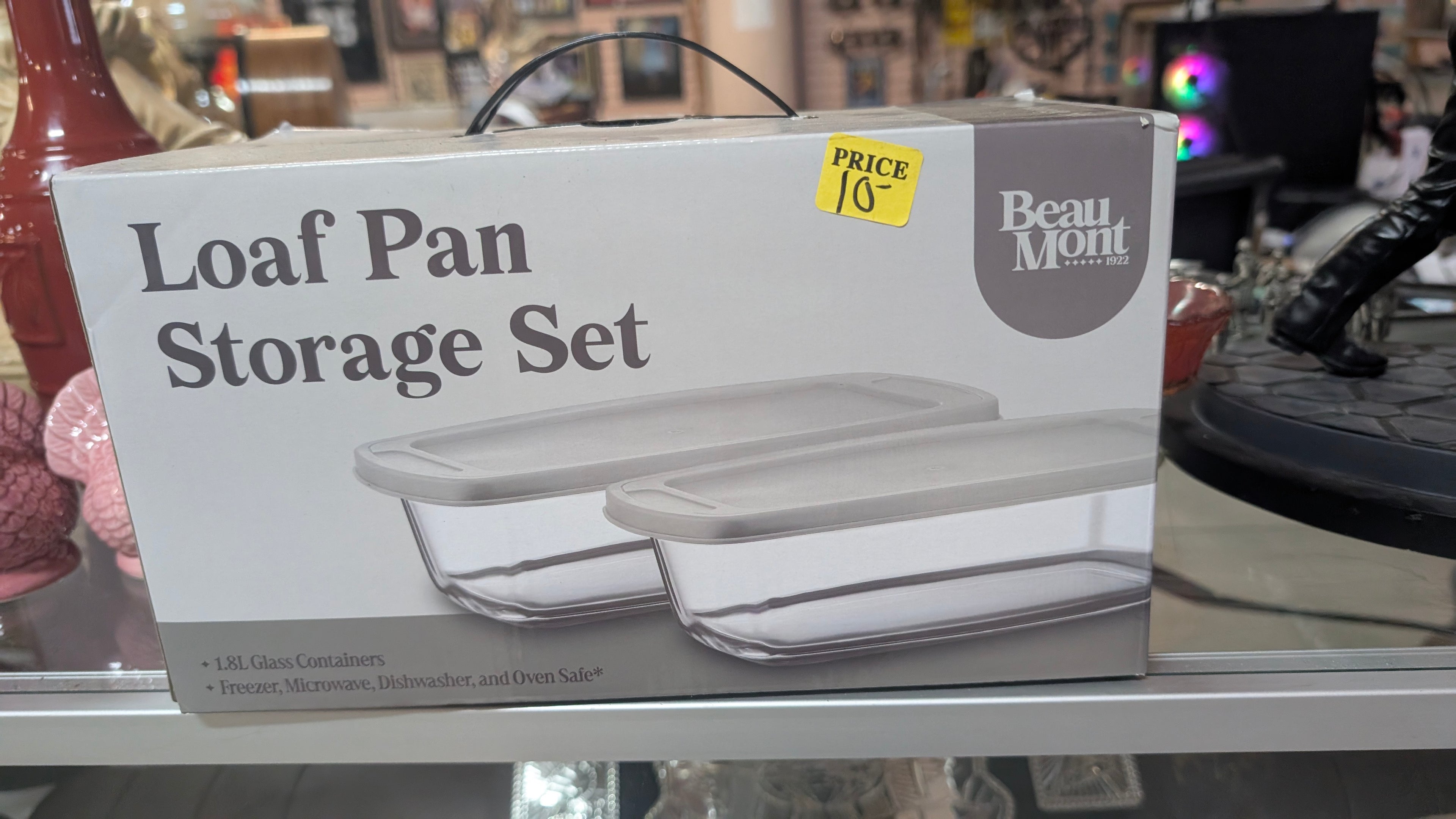 Beau Mont Loaf Pan Storage Set Glass Containers With Lids