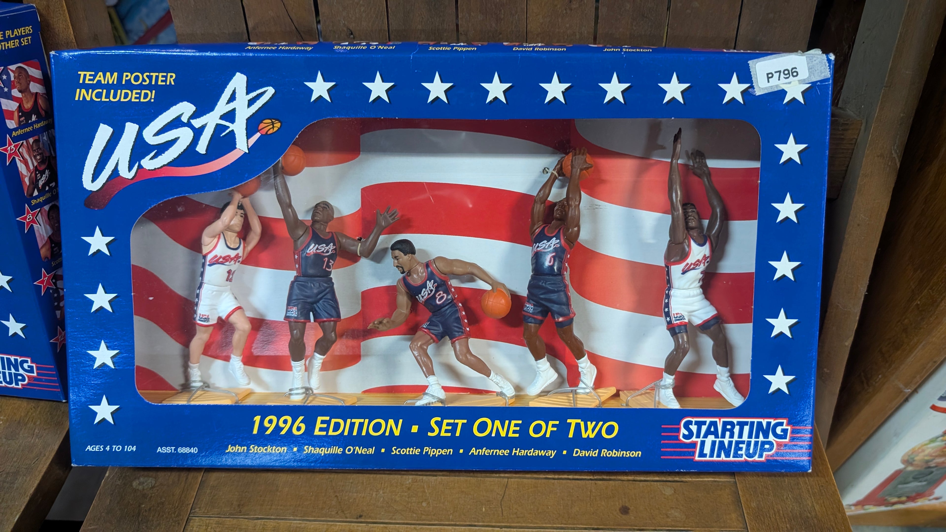 1996 Starting Lineup USA Basketball Team Set One Figures Boxed Collectible Vintage