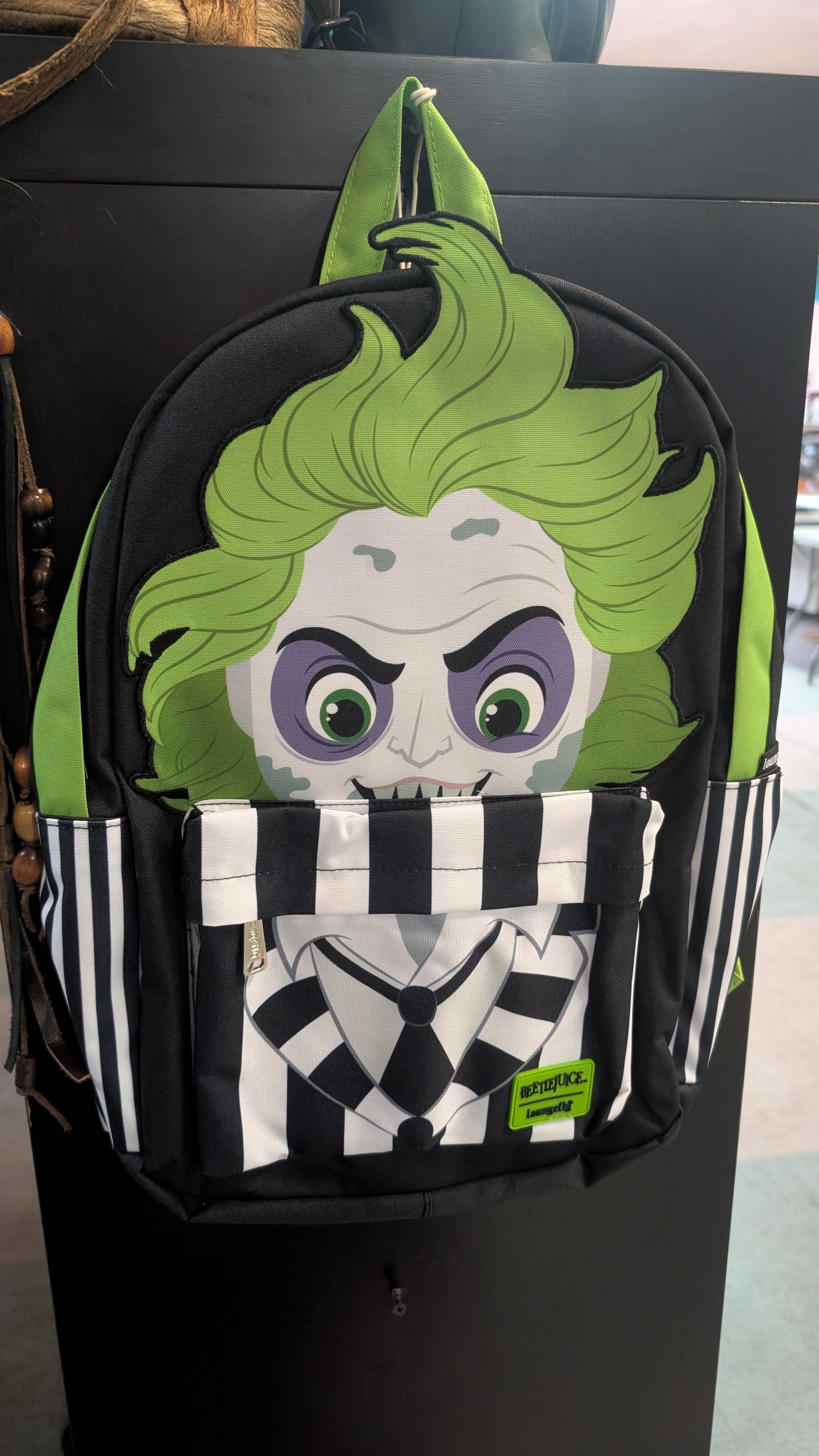 Loungefly Beetlejuice Cosplay Nylon Full-Size Backpack Pop Culture Collectible