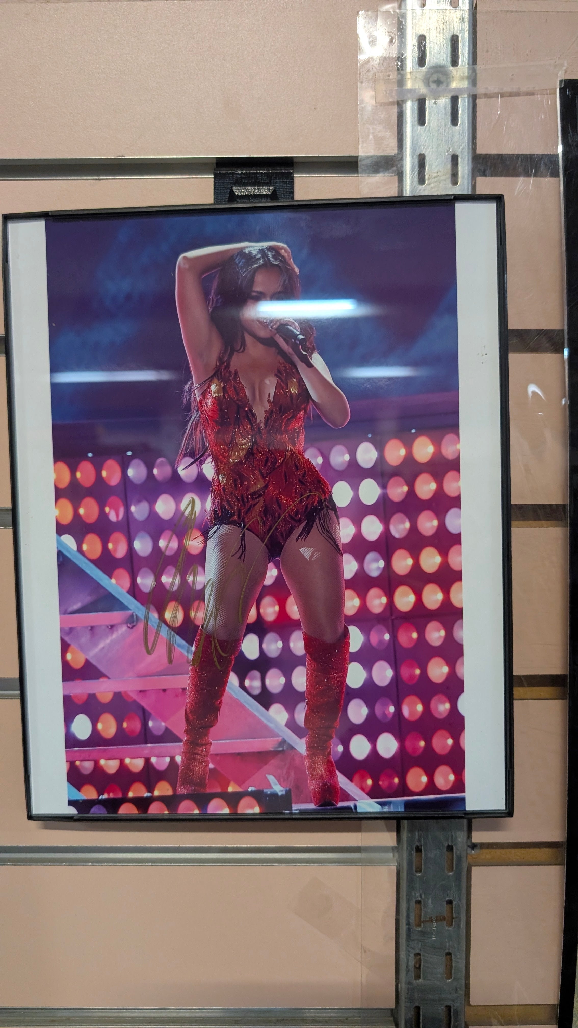 Signed Becky G Autograph Framed Concert Photo Music Memorabilia Display Piece