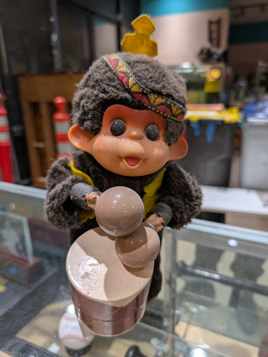 Vintage Toy Battery Operated Musical Drummer Bear