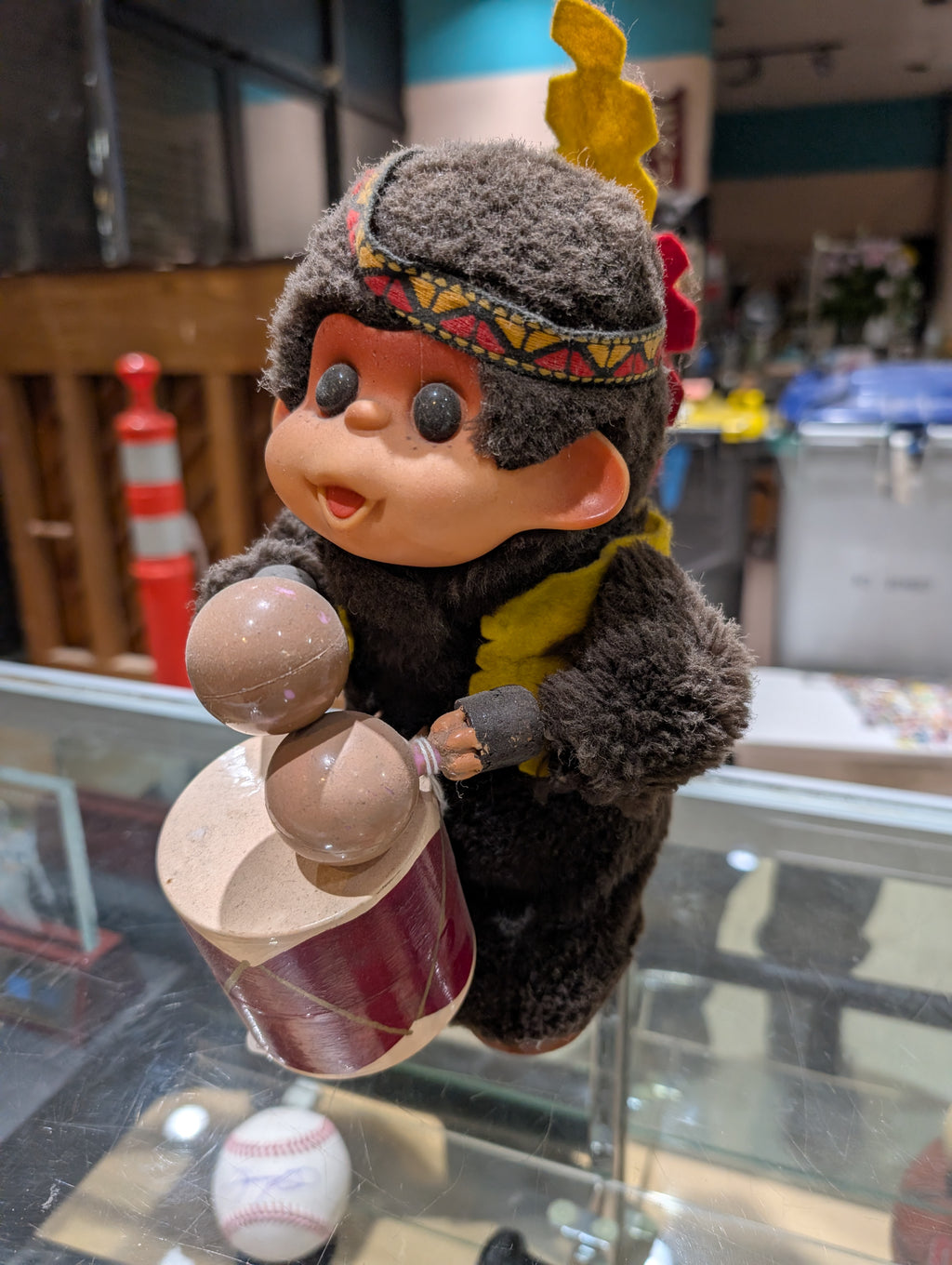 Vintage Toy Battery Operated Musical Drummer Bear