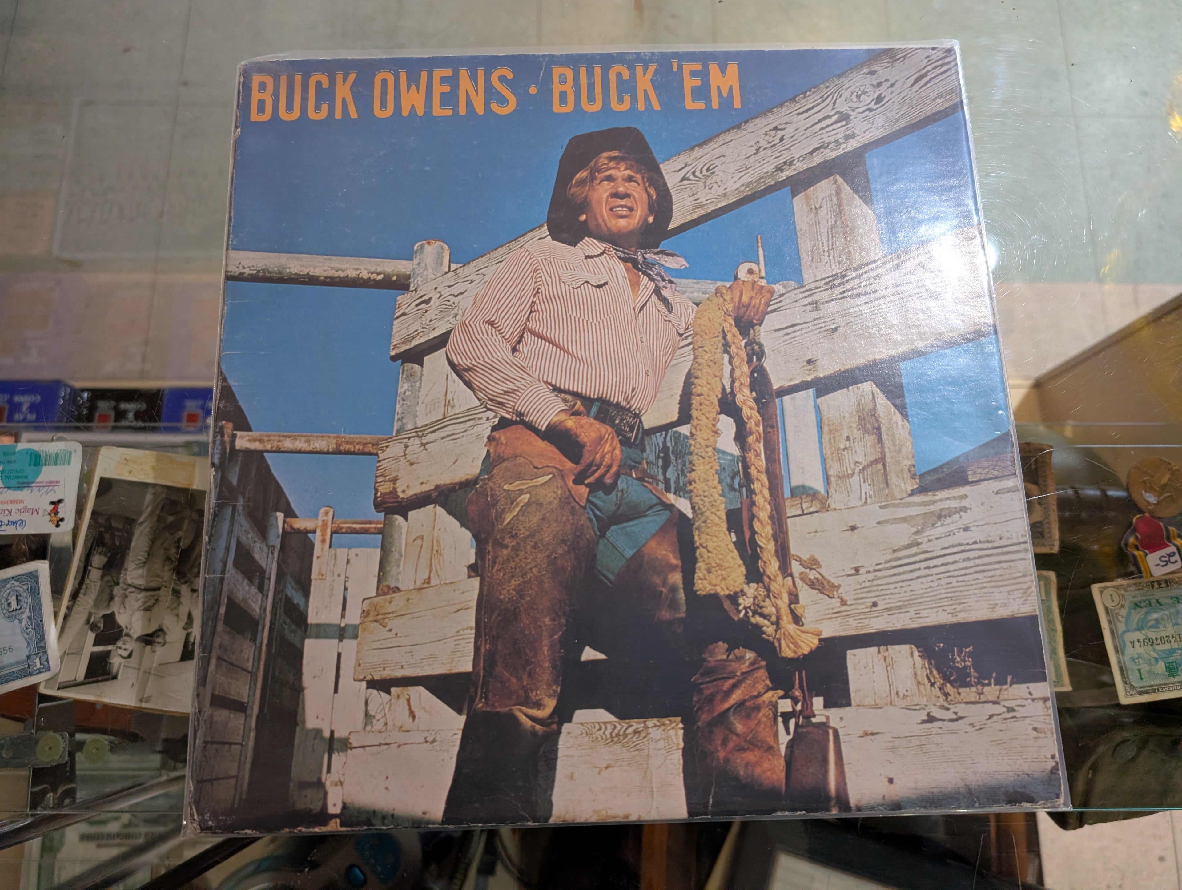 Vintage Buck Owens Buck Em Country Vinyl LP Album Original Cover Collectible