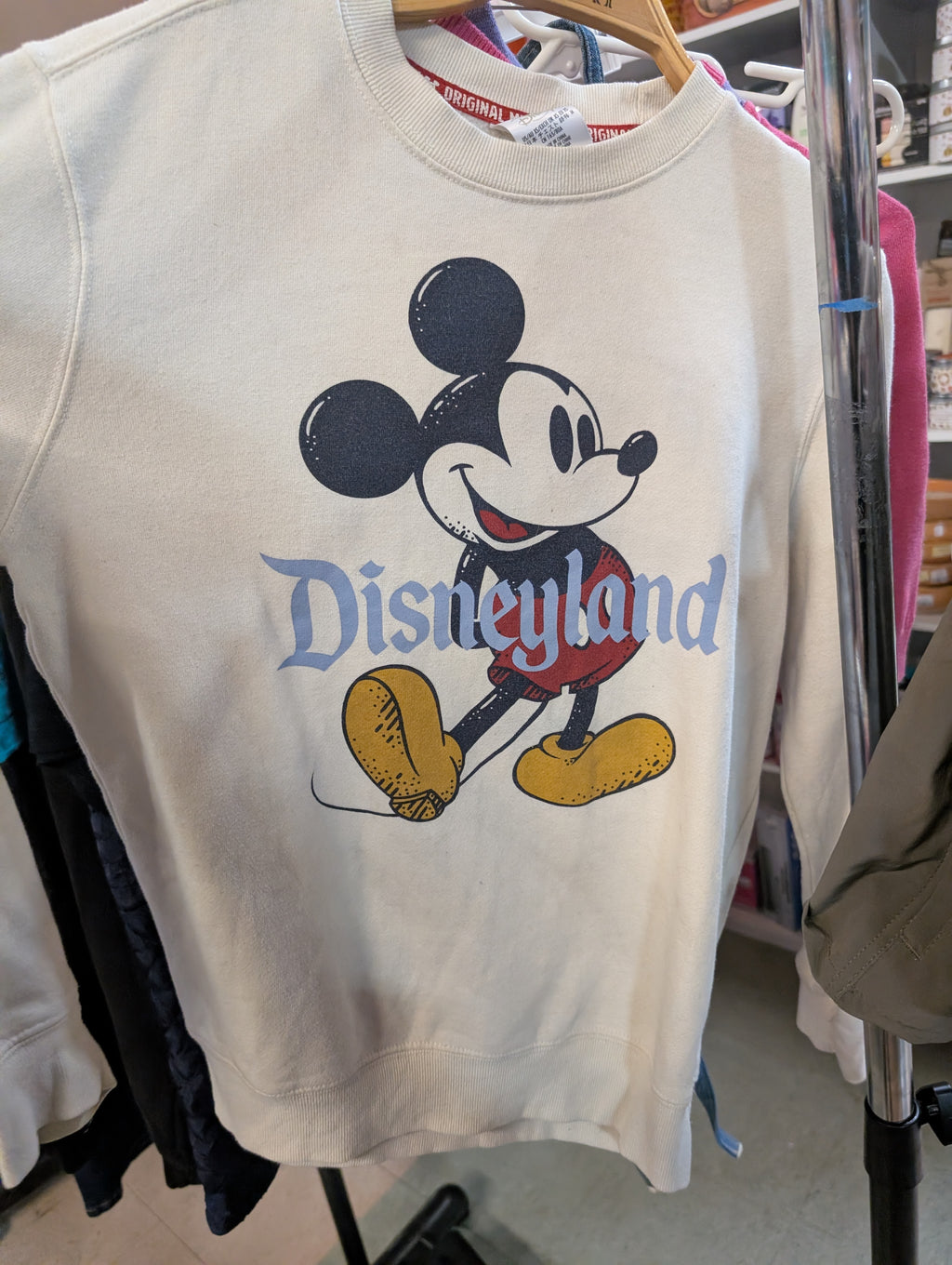 Disneyland Mickey Mouse Original Crewneck Sweatshirt XS Vintage Collectible