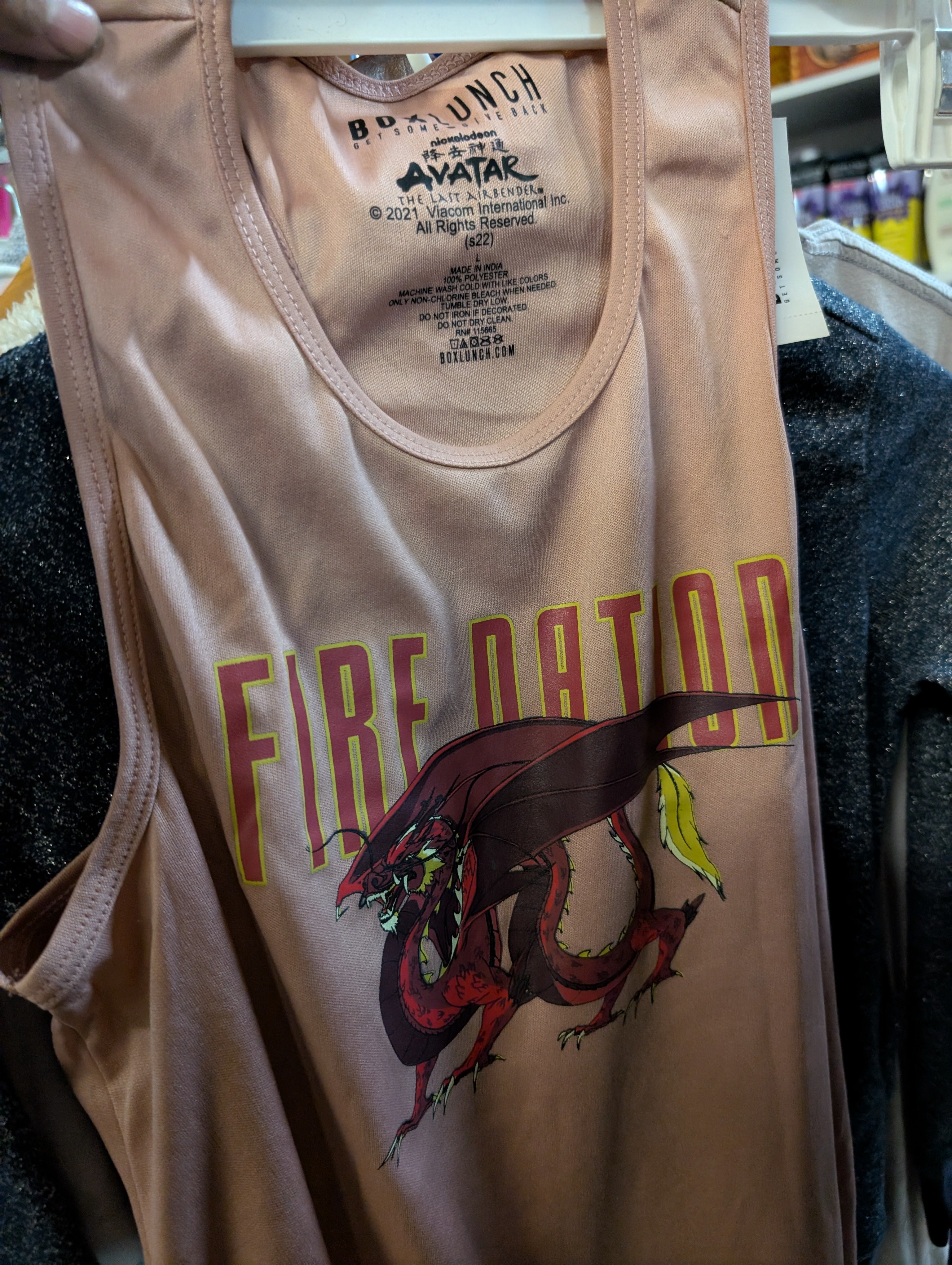 Avatar The Last Airbender Fire Nation Tank Top BoxLunch Licensed Anime Apparel