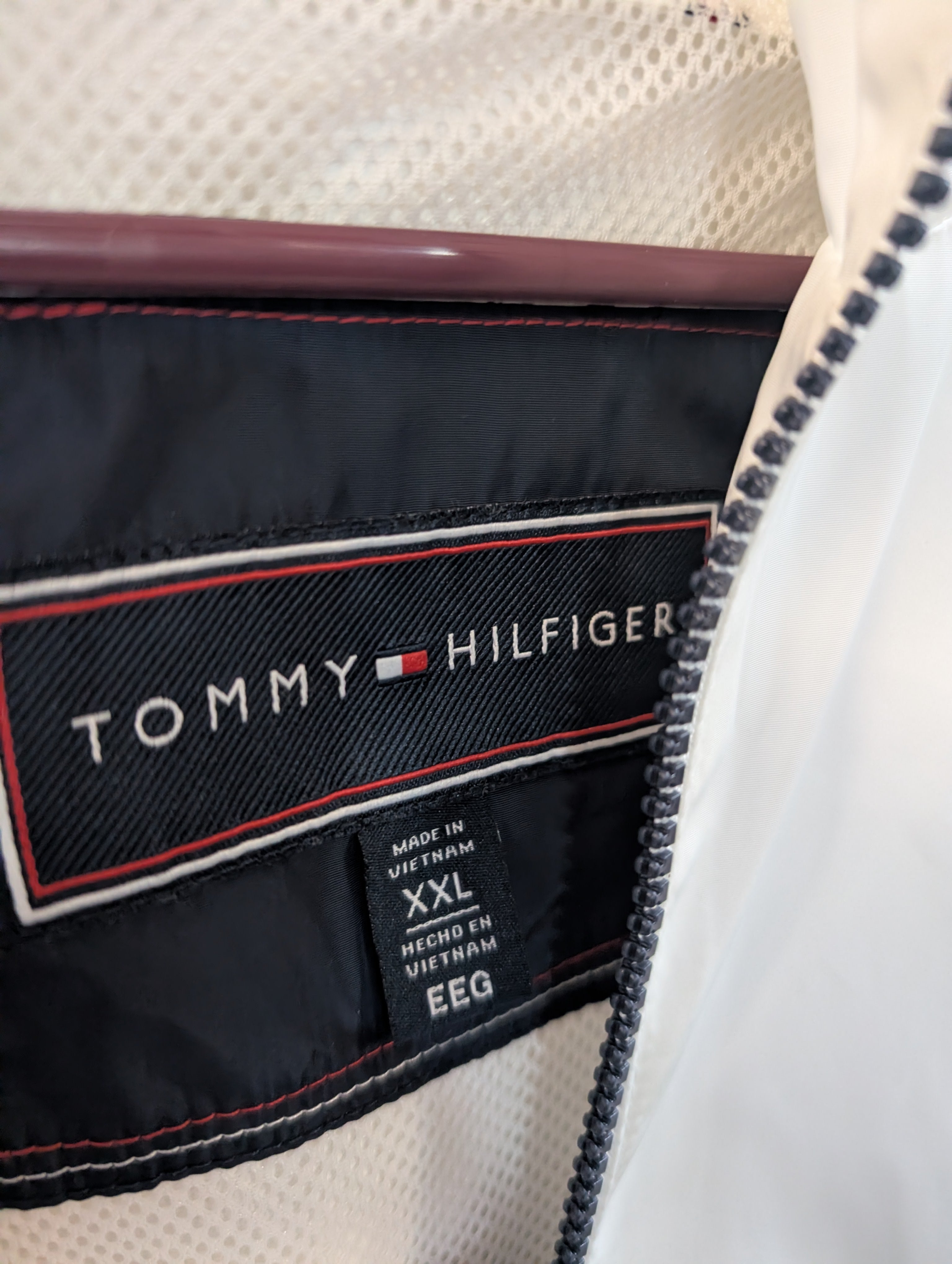 Tommy Hilfiger Colorblock Hooded Windbreaker Jacket Full Zip XXL Mens Track