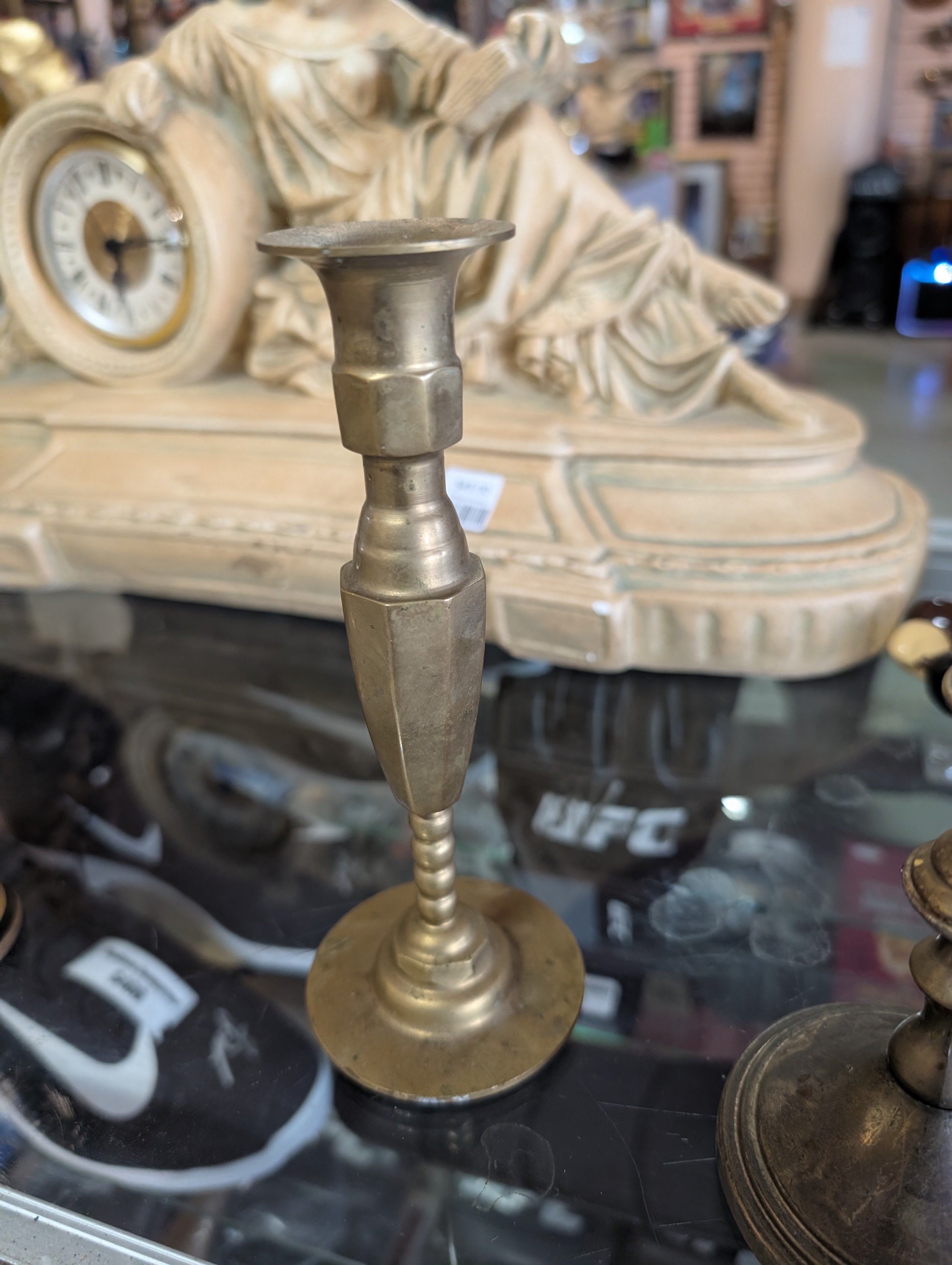 Vintage Brass Candlestick Single Taper Candle Holder Decorative Display Classic
