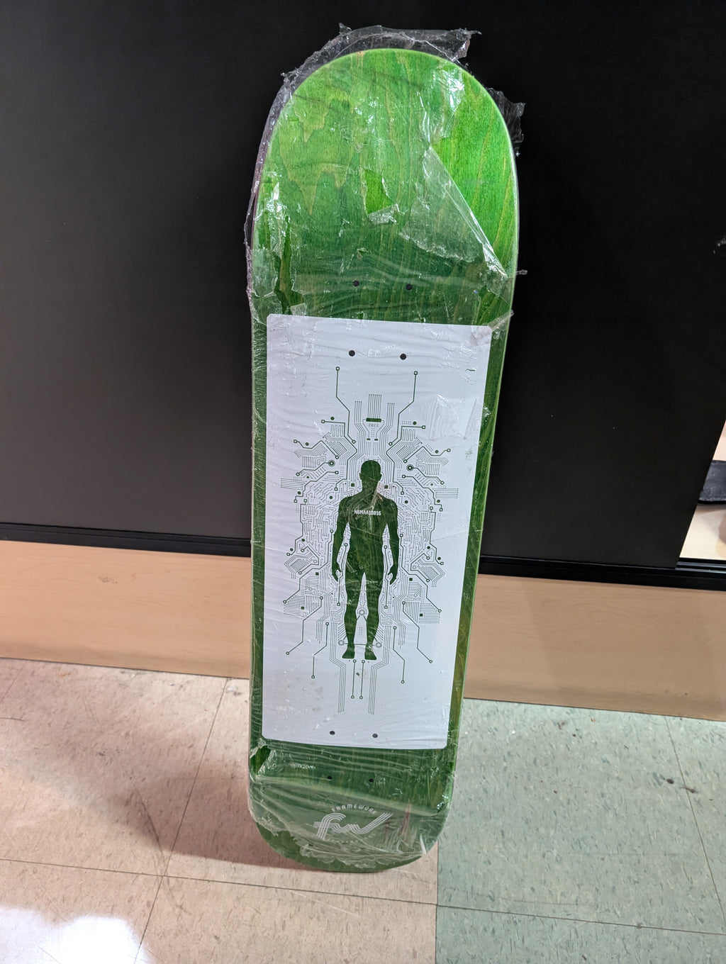 Framework Skateboards Erik Ziegler Circuit Graphic Green Skateboard Deck New