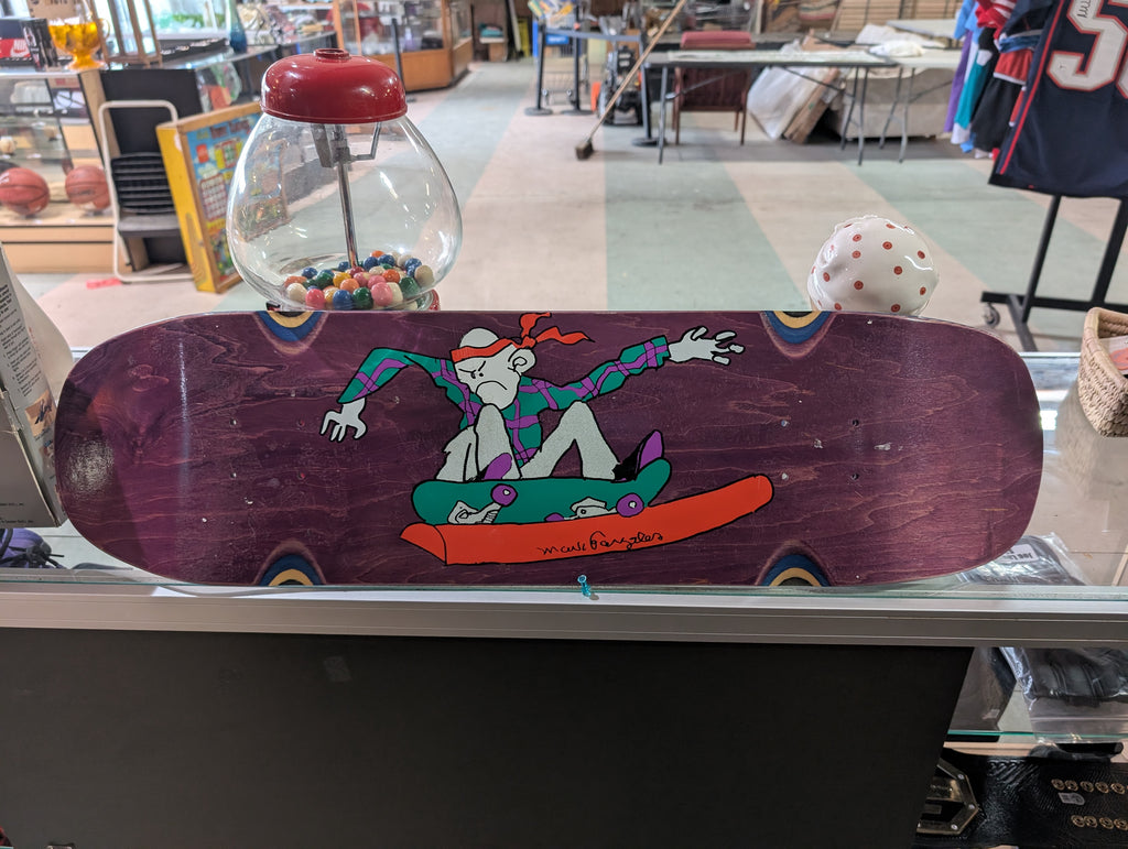 Into The Wild Skateboards Art By M. Gonzales Purple Green Graphic Skateboard Deck
