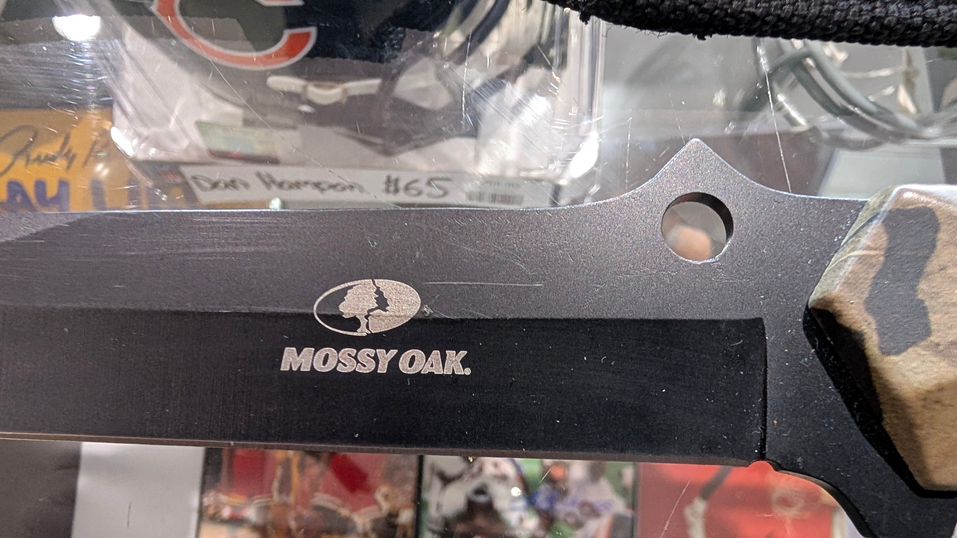 Mossy Oak Fixed Blade Knife Camouflage Handle With Nylon Sheath Collectible