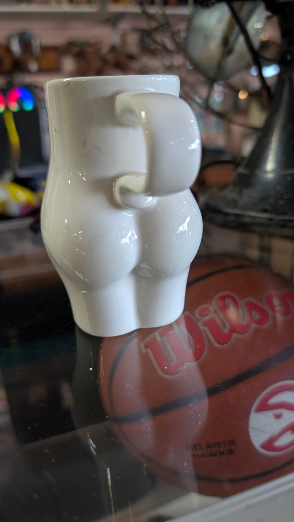 Vintage Barbara Dale Pregnant Belly Maternity Coffee Tea Mug Baby Shower